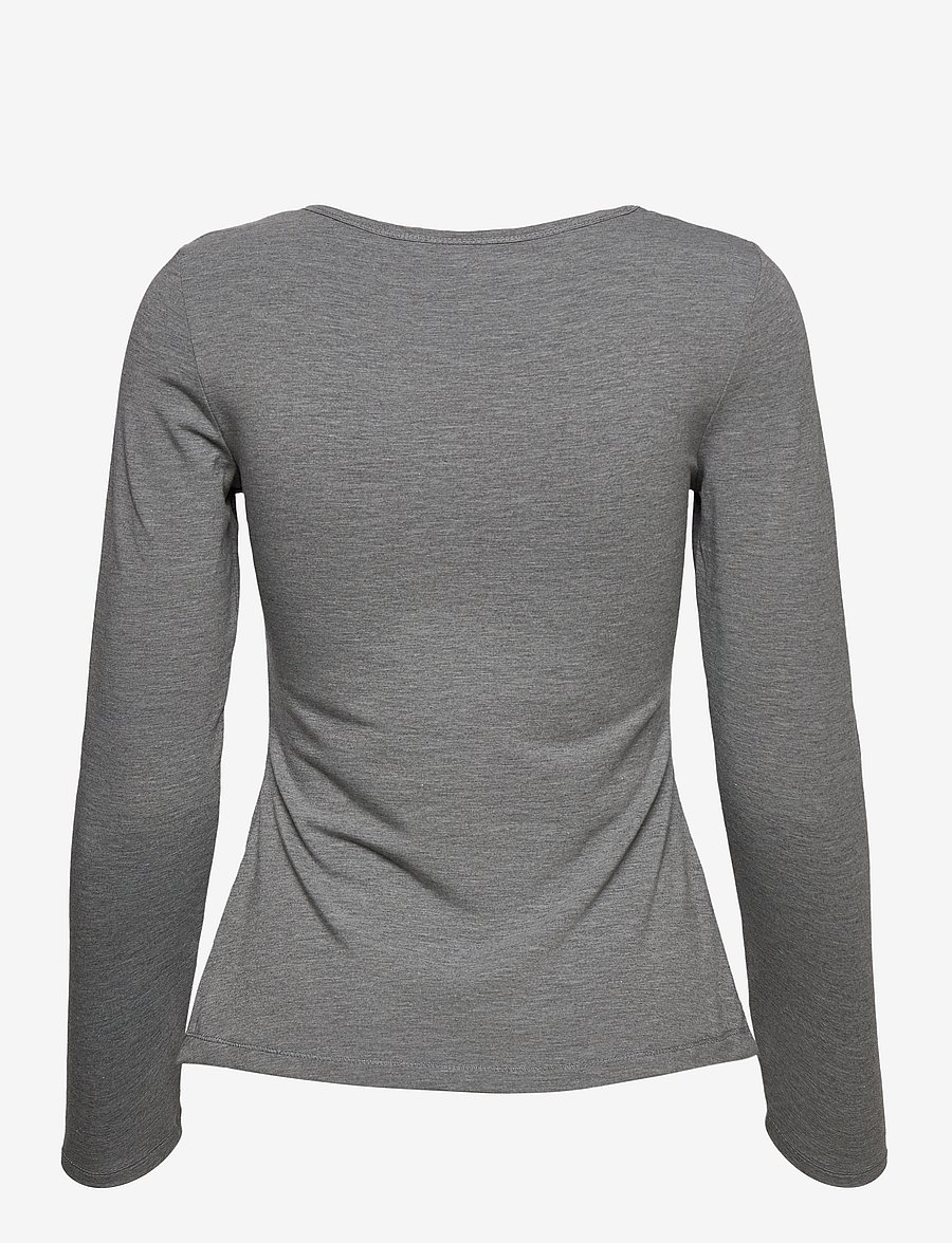 Fransa - Kasic 1 Tshirt - langærmede toppe - asphalt melange - 1