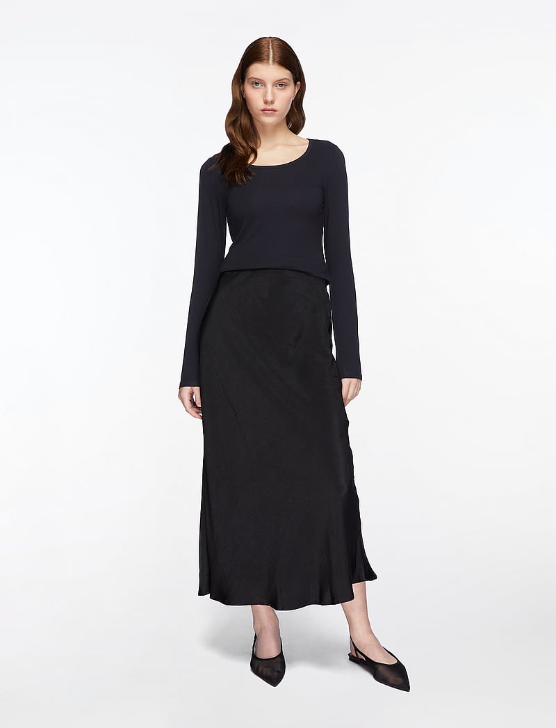 Fransa - FRKasic 1 Tshirt - pikkade varrukatega alussärgid - black - 2