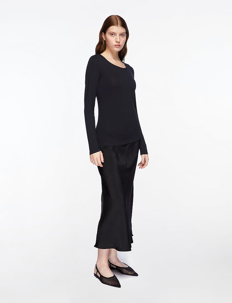 Fransa - FRKasic 1 Tshirt - pikkade varrukatega alussärgid - black - 3