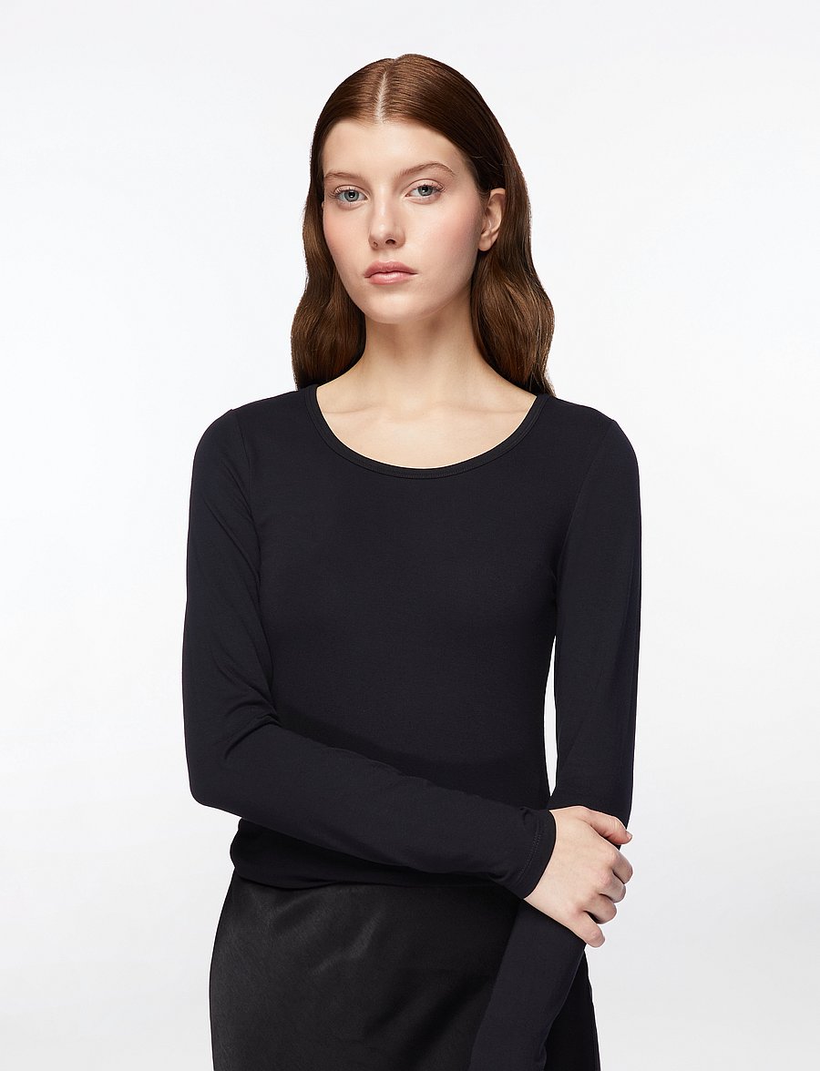 Fransa - Kasic 1 Tshirt - langærmede toppe - black - 5