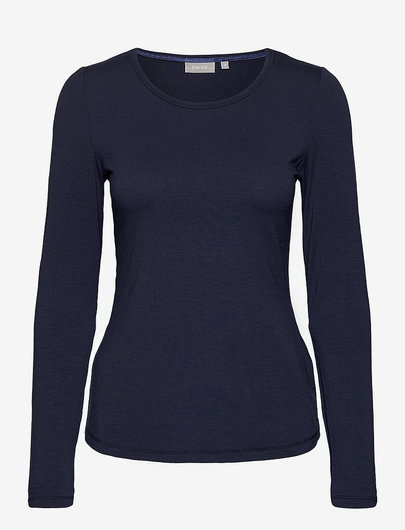 Fransa - FRKasic 1 Tshirt - långärmade toppar - dark peacoat - 0