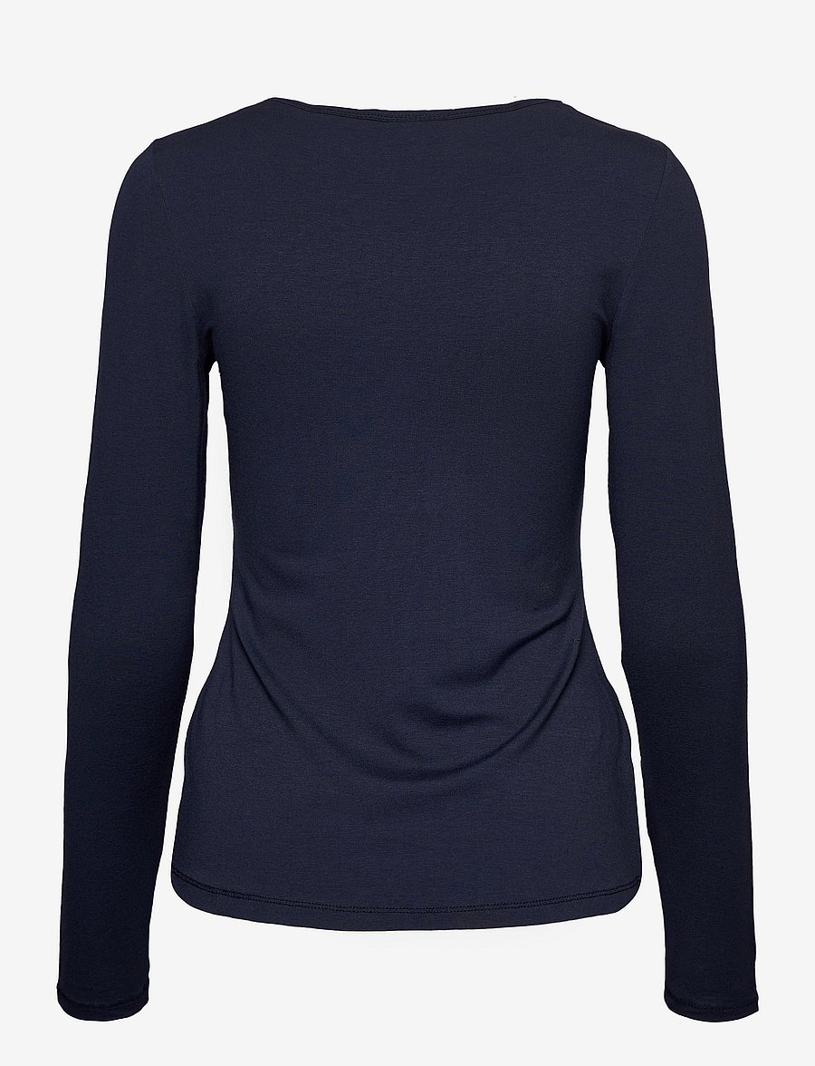 Fransa - Kasic 1 Tshirt - langärmlige tops - dark peacoat - 1