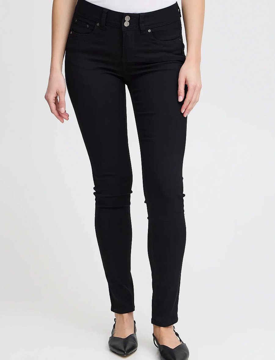 Fransa - FRZALIN TOKYO 1 PANT - kitsa säärega püksid - black - 5