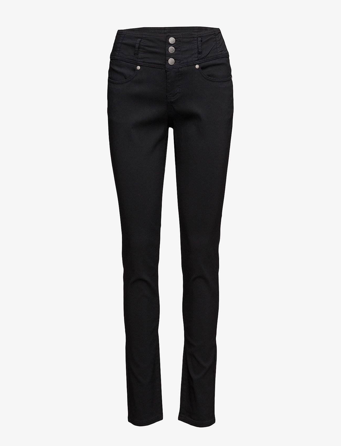 Fransa - Zalin 2 Pant - trousers with skinny legs - black - 0