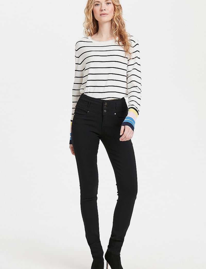 Fransa - FRZALIN HANOI 2 PANT - bukser med smalle ben - black - 0