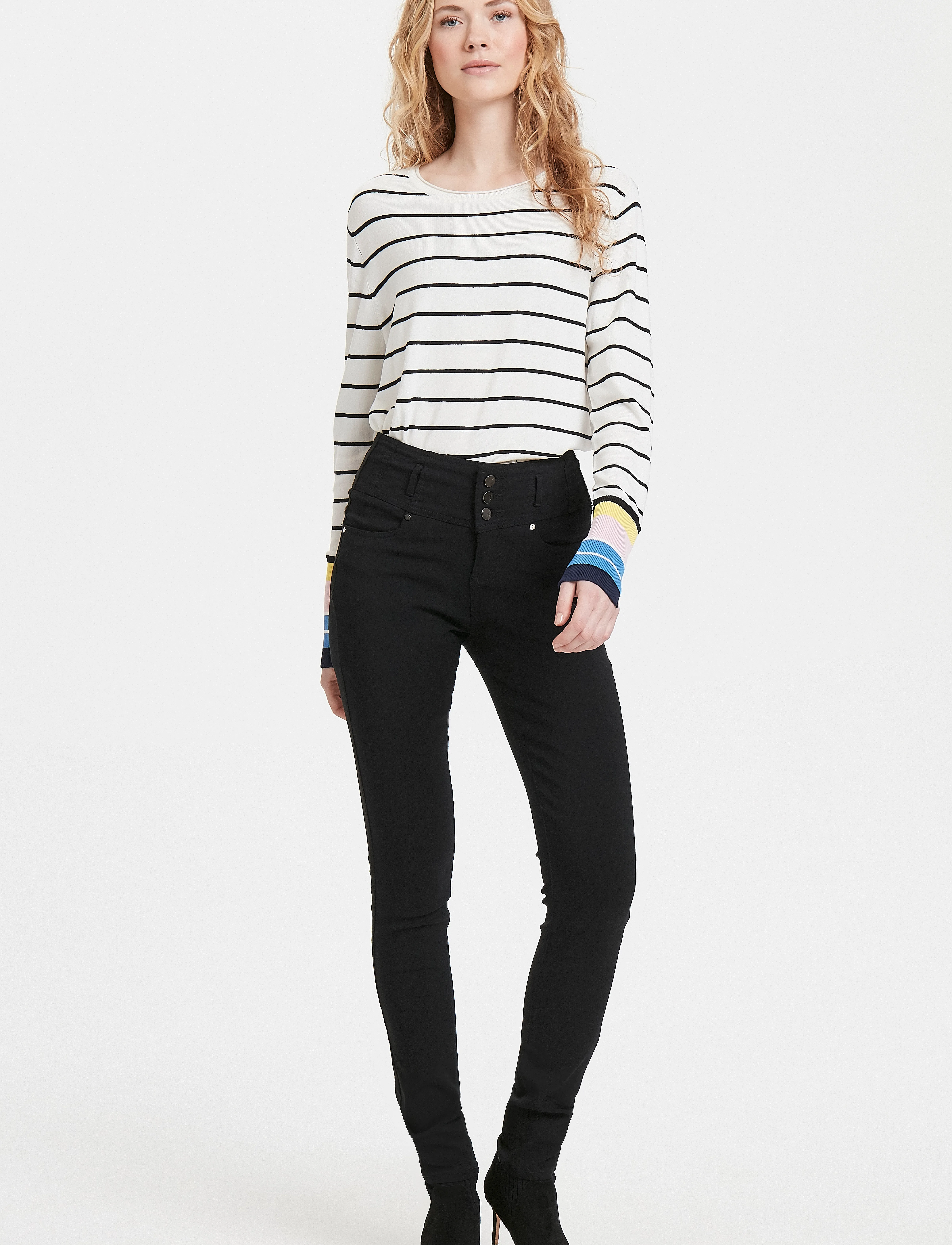 Fransa - FRZALIN HANOI 2 PANT - kitsa säärega püksid - black - 0