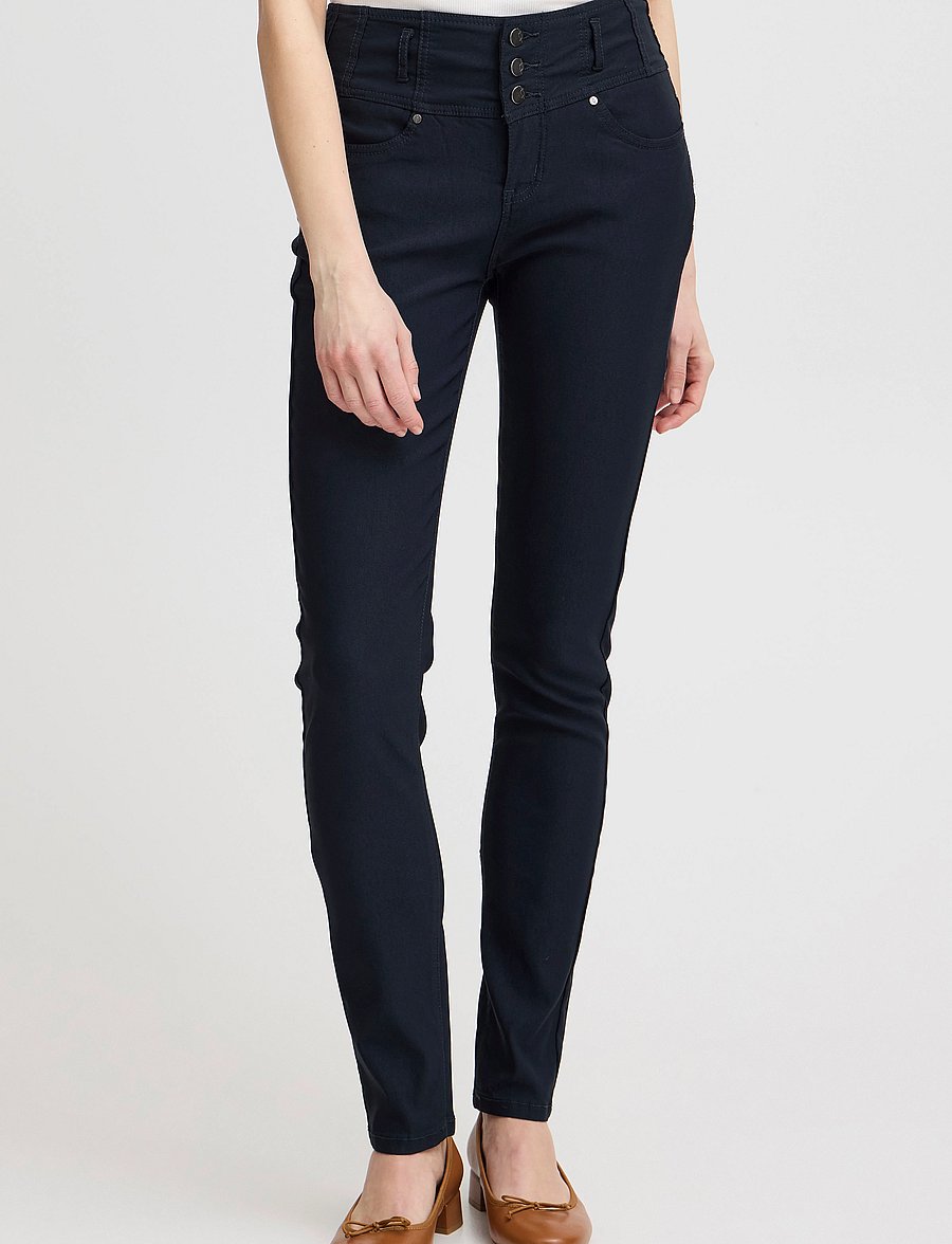 Fransa - FRZALIN HANOI 2 PANT - kitsa säärega püksid - dark peacoat - 5