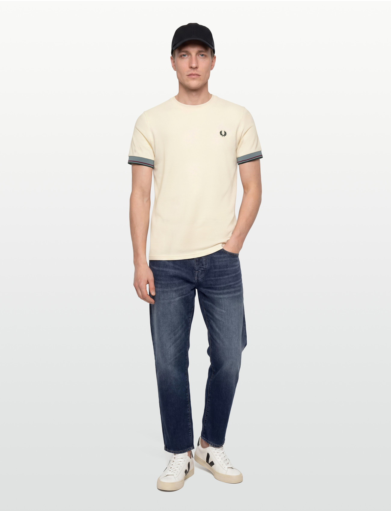 Fred Perry Twin Tipped Cuff Tee - - S 1