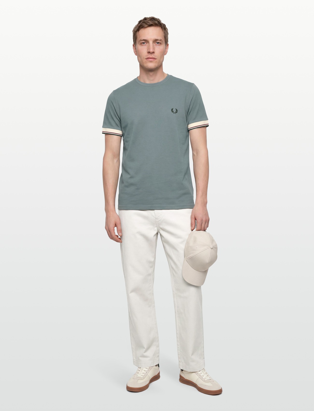 Fred Perry Twin Tipped Cuff Tee - - S 1