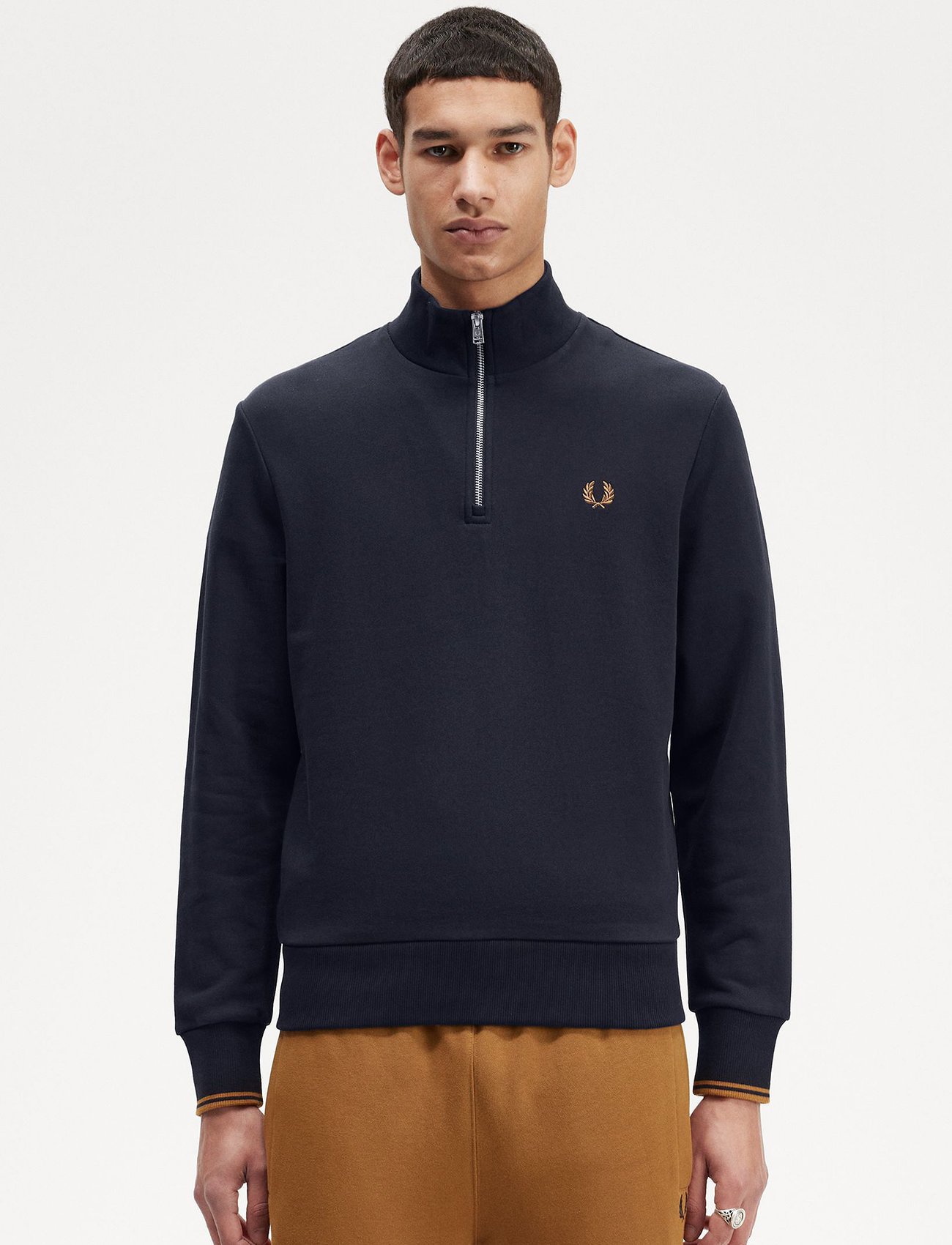 Fred Perry Half Zip Sweatshirt - - XS 2