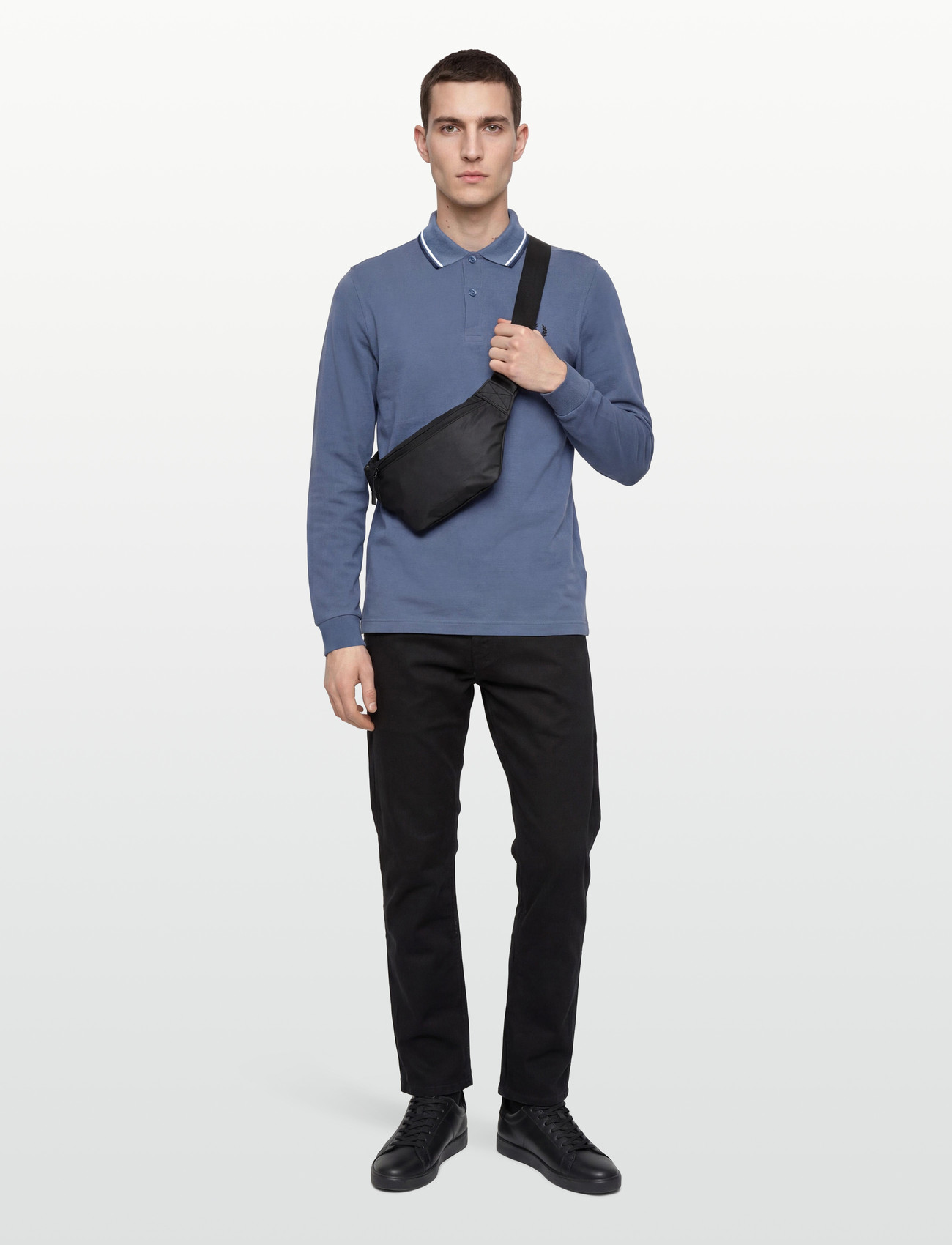 Fred Perry Ls Twin Tipped Fp Shirt - - S 1