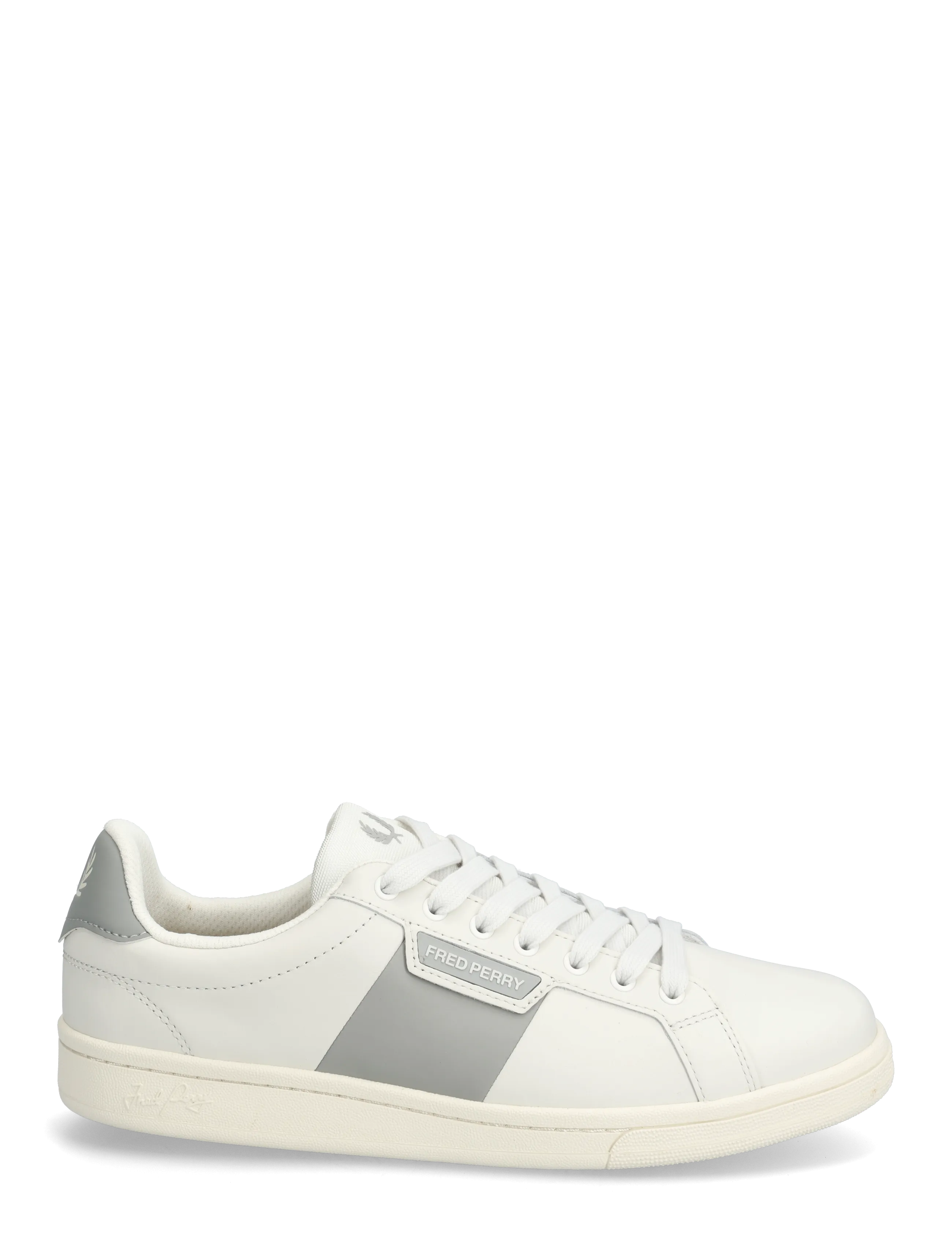 Fred Perry - B721 LEATHER / BRANDED - niedriger schnitt - porcelain - 1