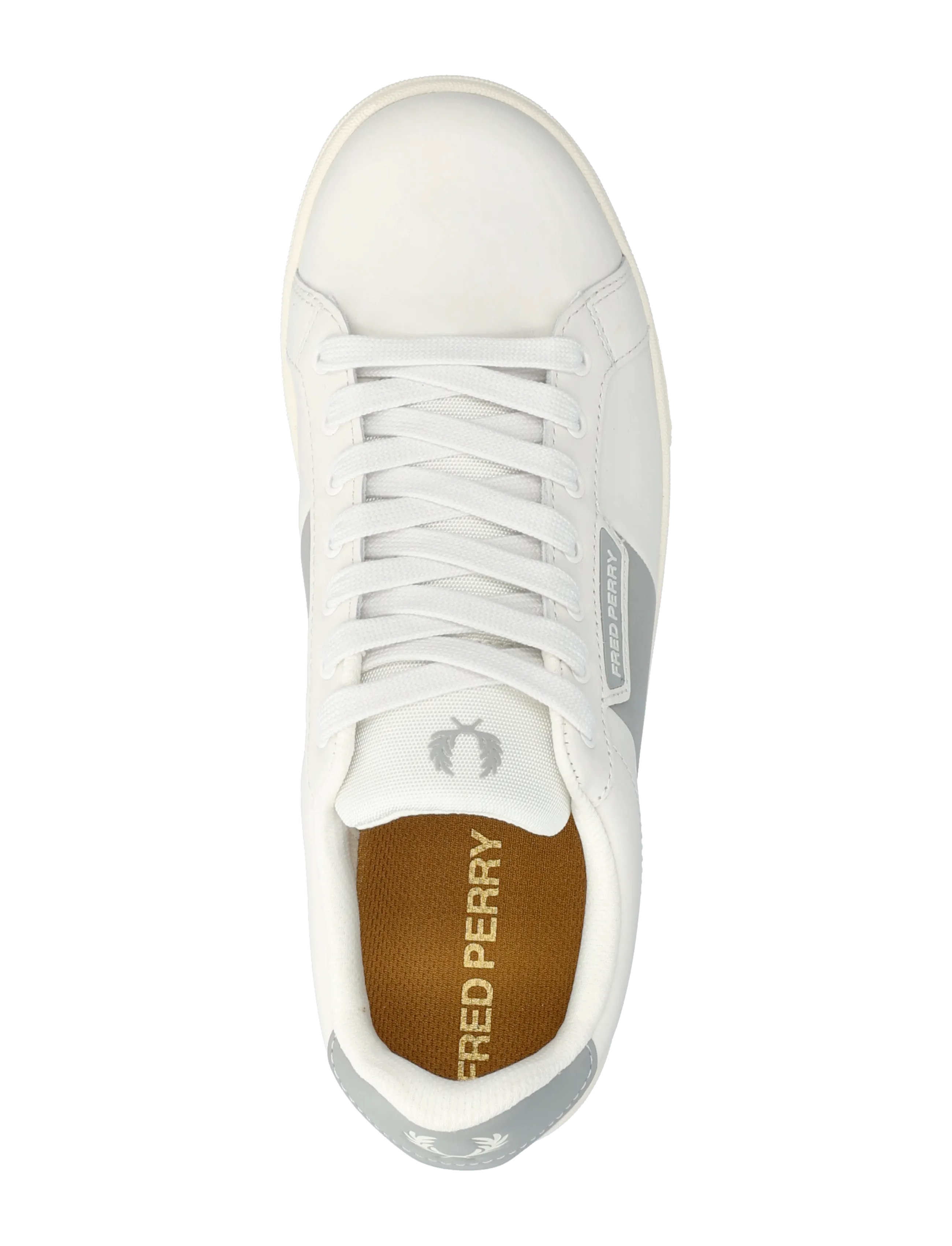 Fred Perry - B721 LEATHER / BRANDED - niedriger schnitt - porcelain - 3