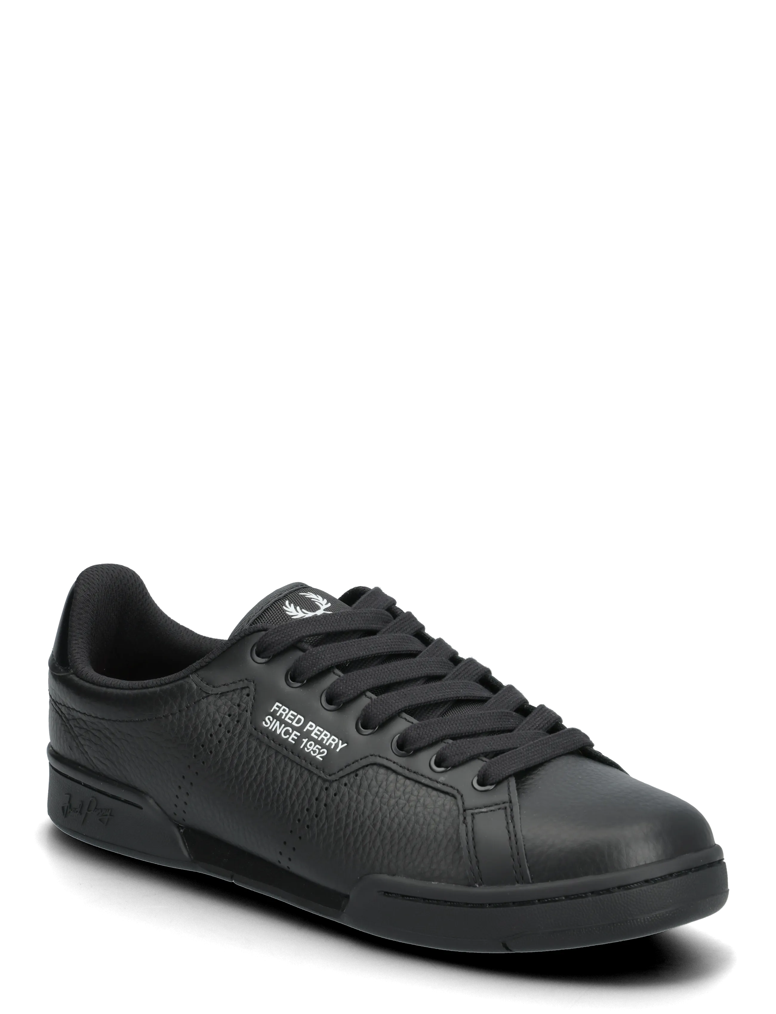 Fred Perry B722 TEXTURED LTHR/SNCE1952 - Deals - BLACK / black