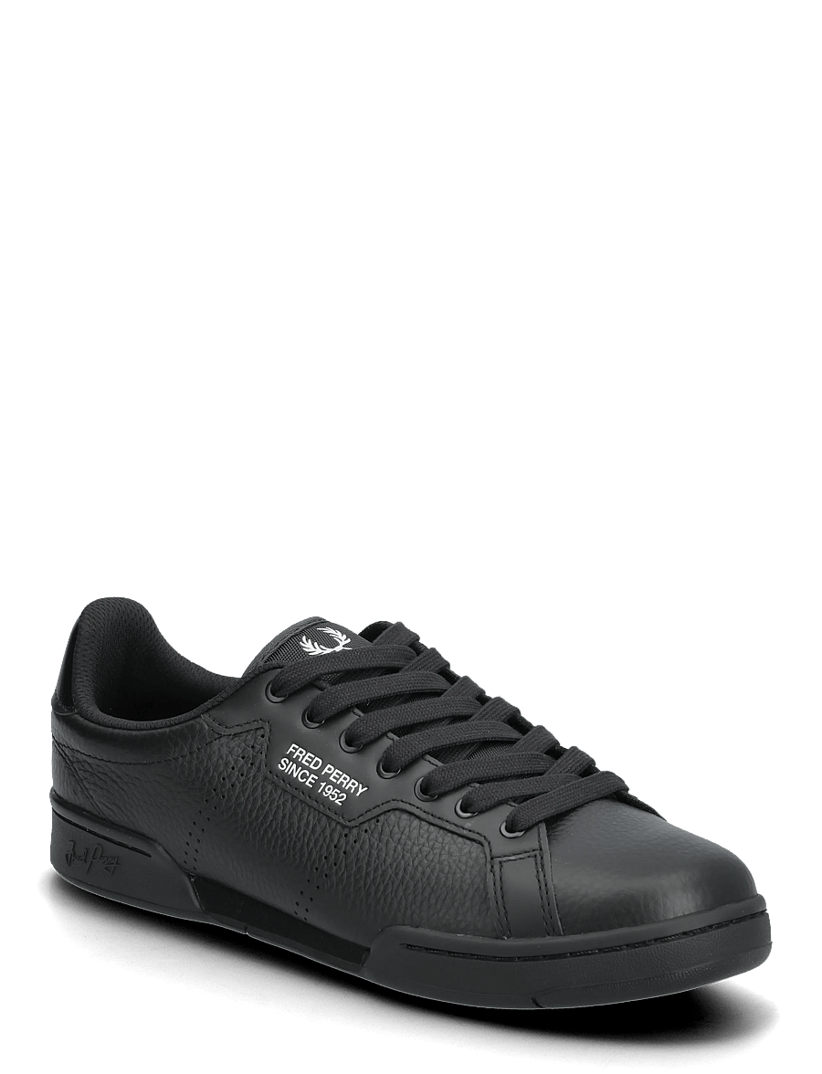 Fred Perry - B722 TEXTURED LTHR/SNCE1952 - madala säärega - black - 0