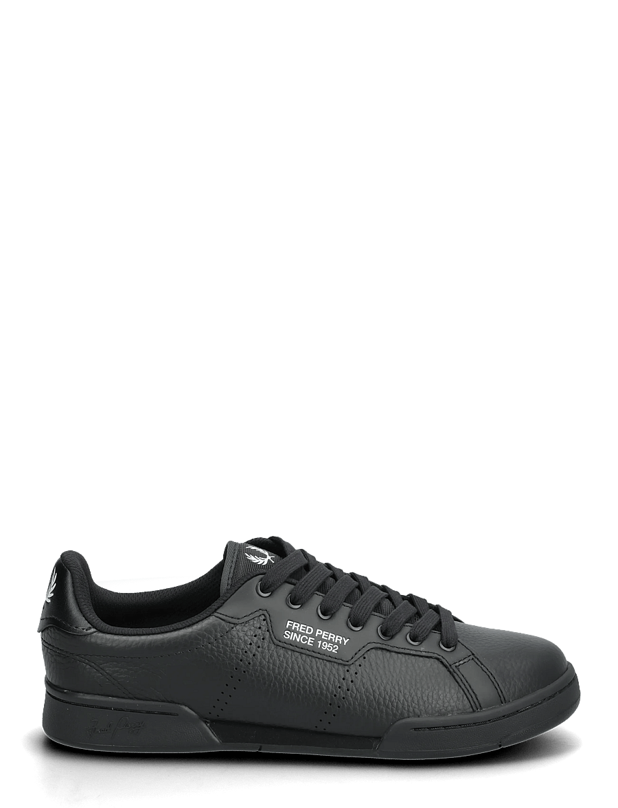 Fred Perry - B722 TEXTURED LTHR/SNCE1952 - madala säärega - black - 1