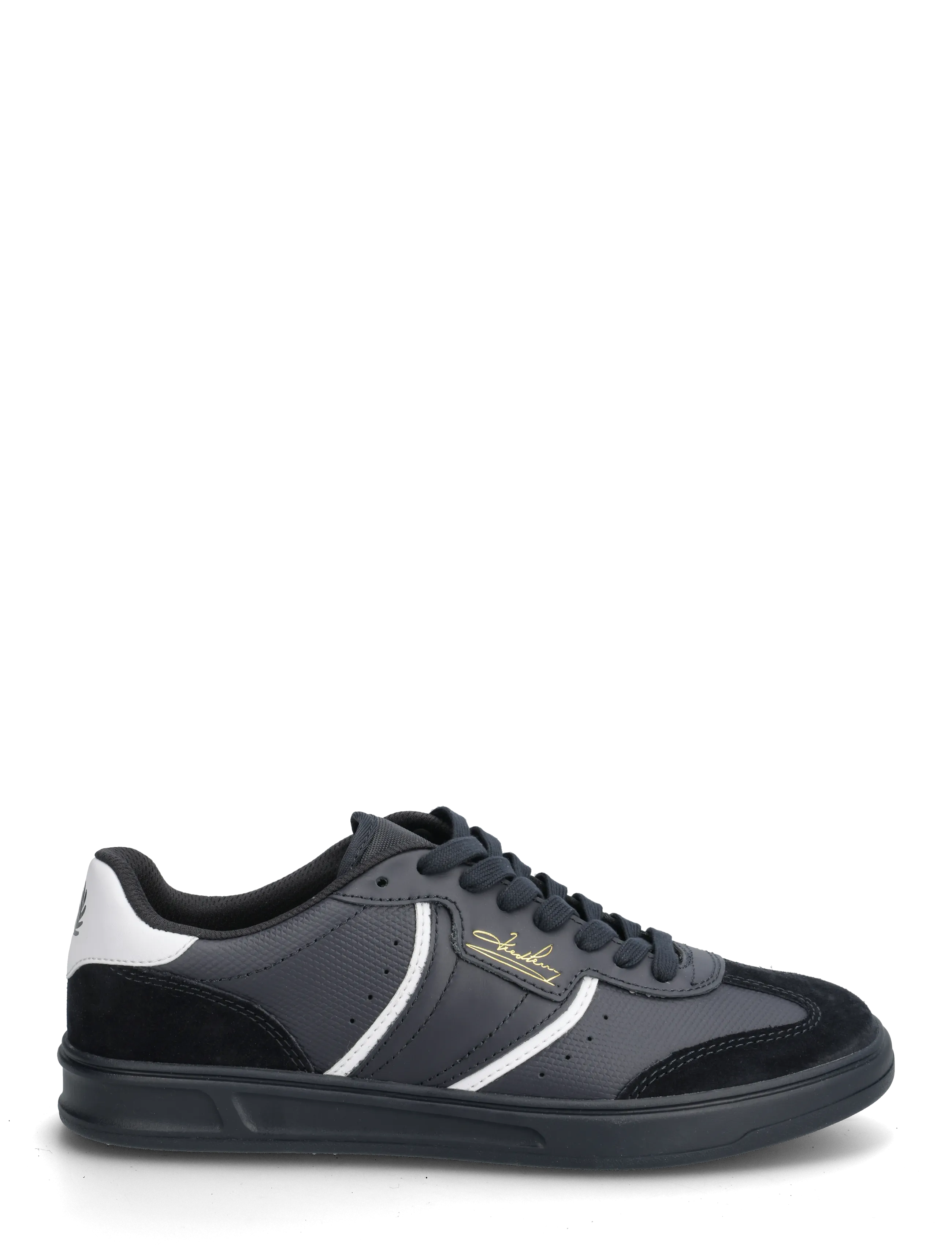 Fred Perry - B4 EMBOSSED LTHR / SUEDE - lave sneakers - navy - 1