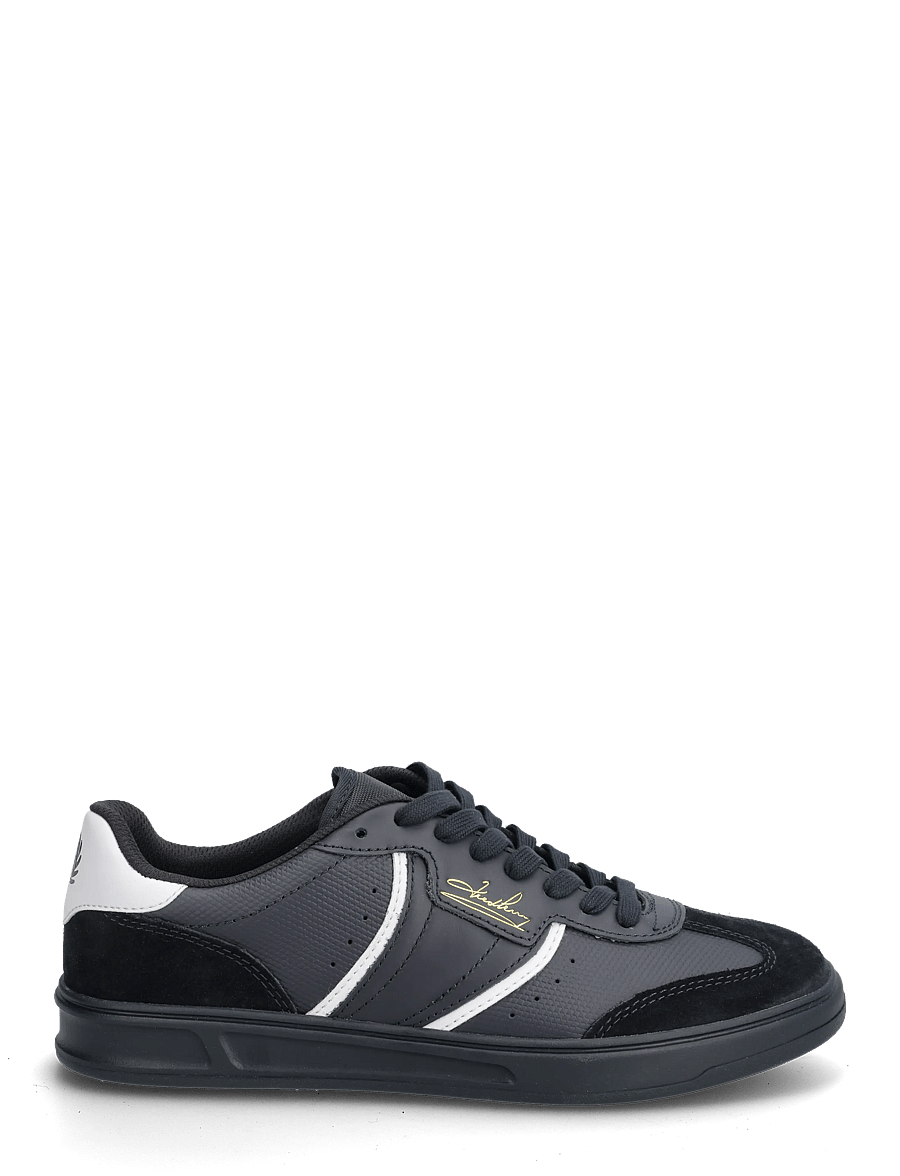 Fred Perry - B4 EMBOSSED LTHR / SUEDE - madala säärega tossud - navy - 1