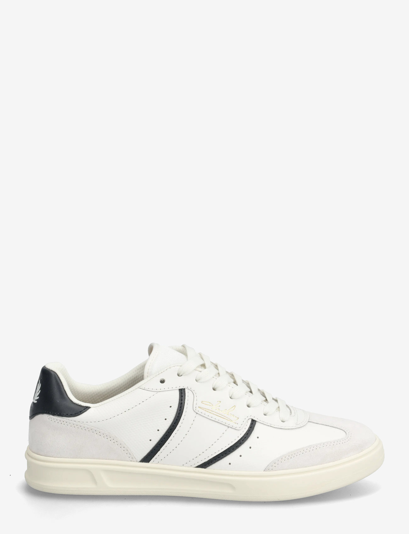 Fred Perry - B4 EMBOSSED LTHR / SUEDE - niedriger schnitt - snow white - 1
