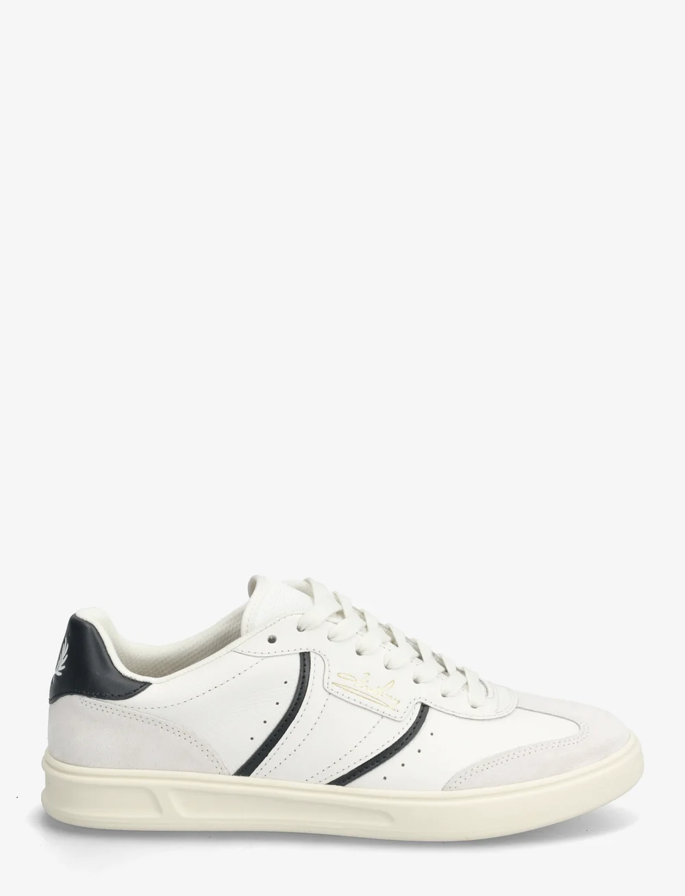 Fred Perry - B4 EMBOSSED LTHR / SUEDE - niedriger schnitt - snow white - 1
