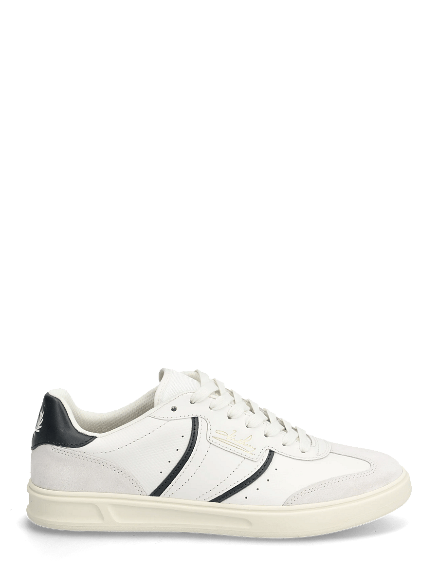 Fred Perry - B4 EMBOSSED LTHR / SUEDE - madala säärega tossud - snow white - 1