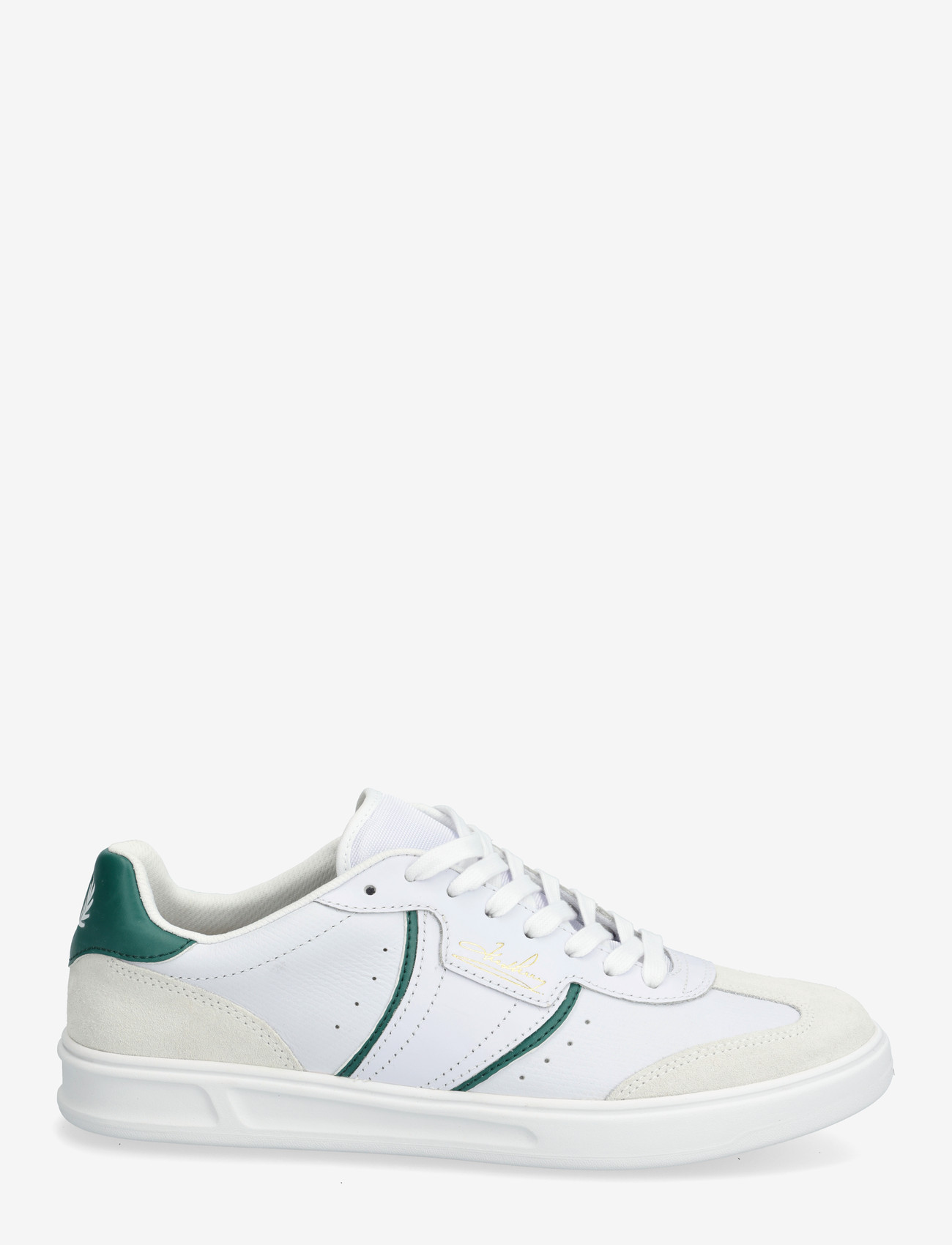Fred Perry - B4 EMBOSSED LTHR / SUEDE - låga sneakers - white - 1