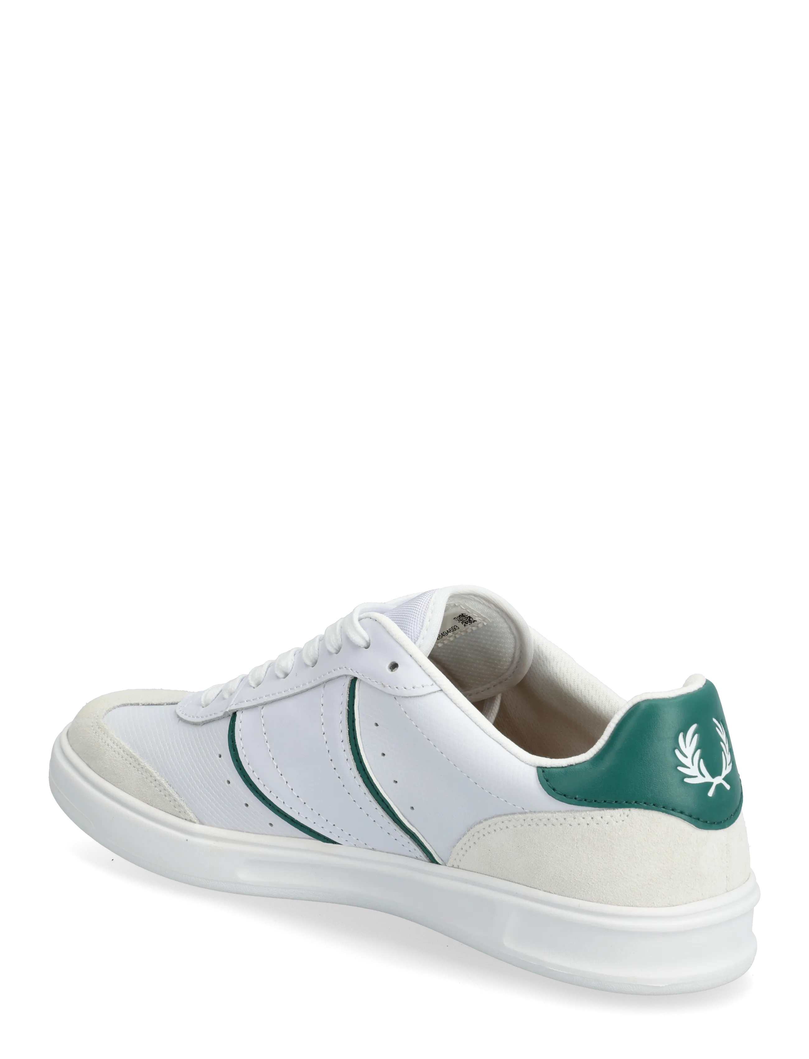 Fred Perry - B4 EMBOSSED LTHR / SUEDE - madala säärega tossud - white - 2