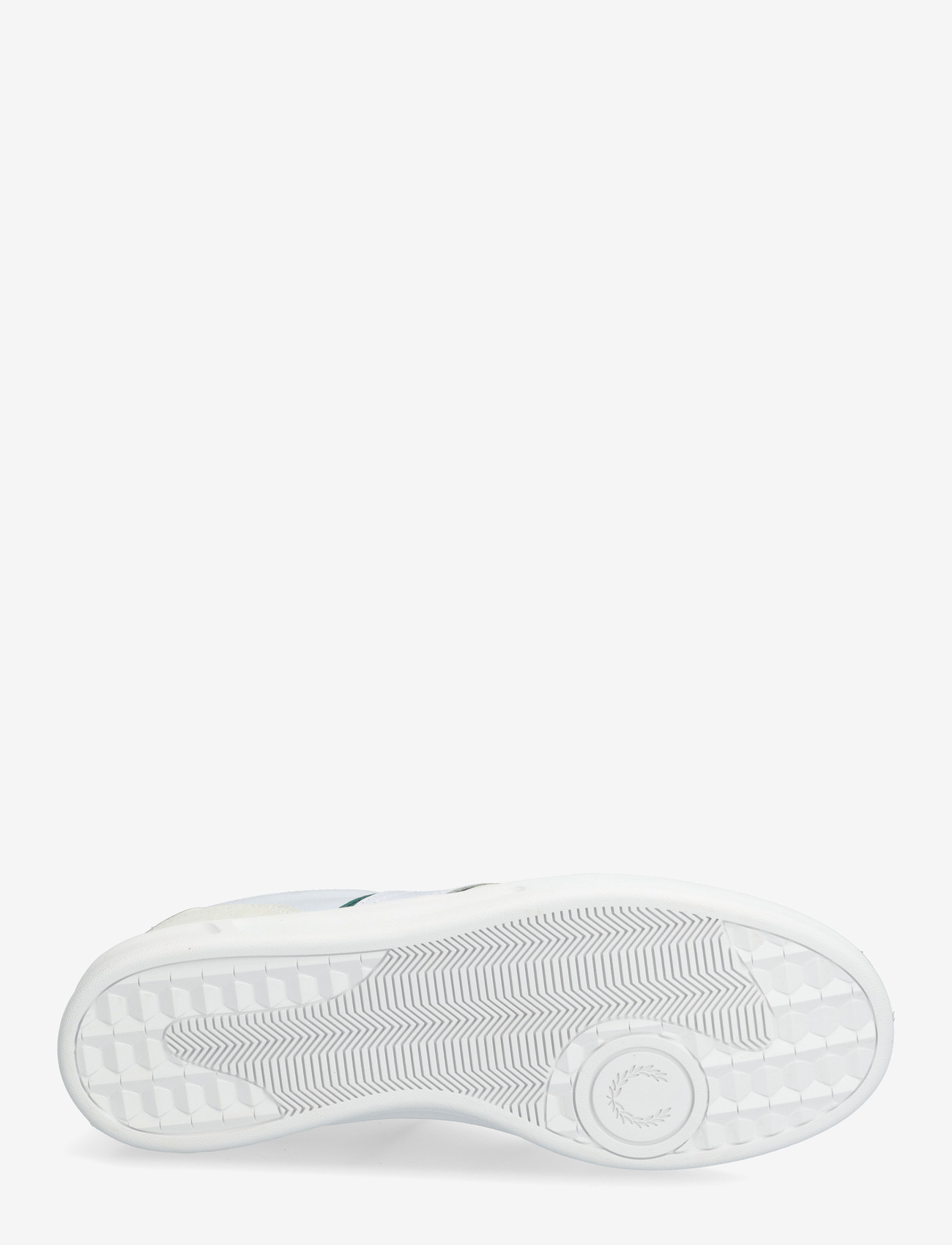 Fred Perry - B4 EMBOSSED LTHR / SUEDE - låga sneakers - white - 4