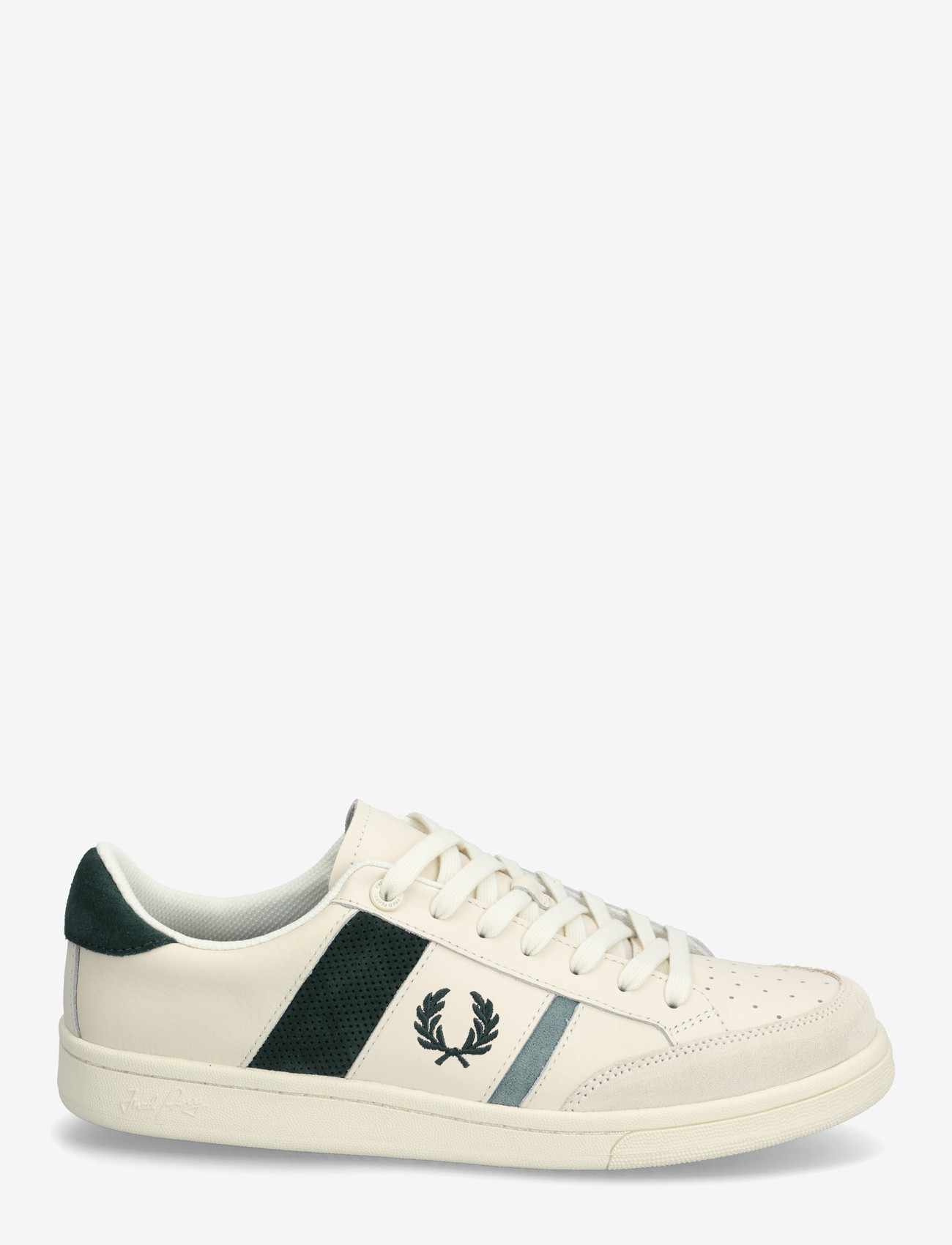 Fred Perry - B725 LEATHER/ SUEDE - low tops - ecru - 1