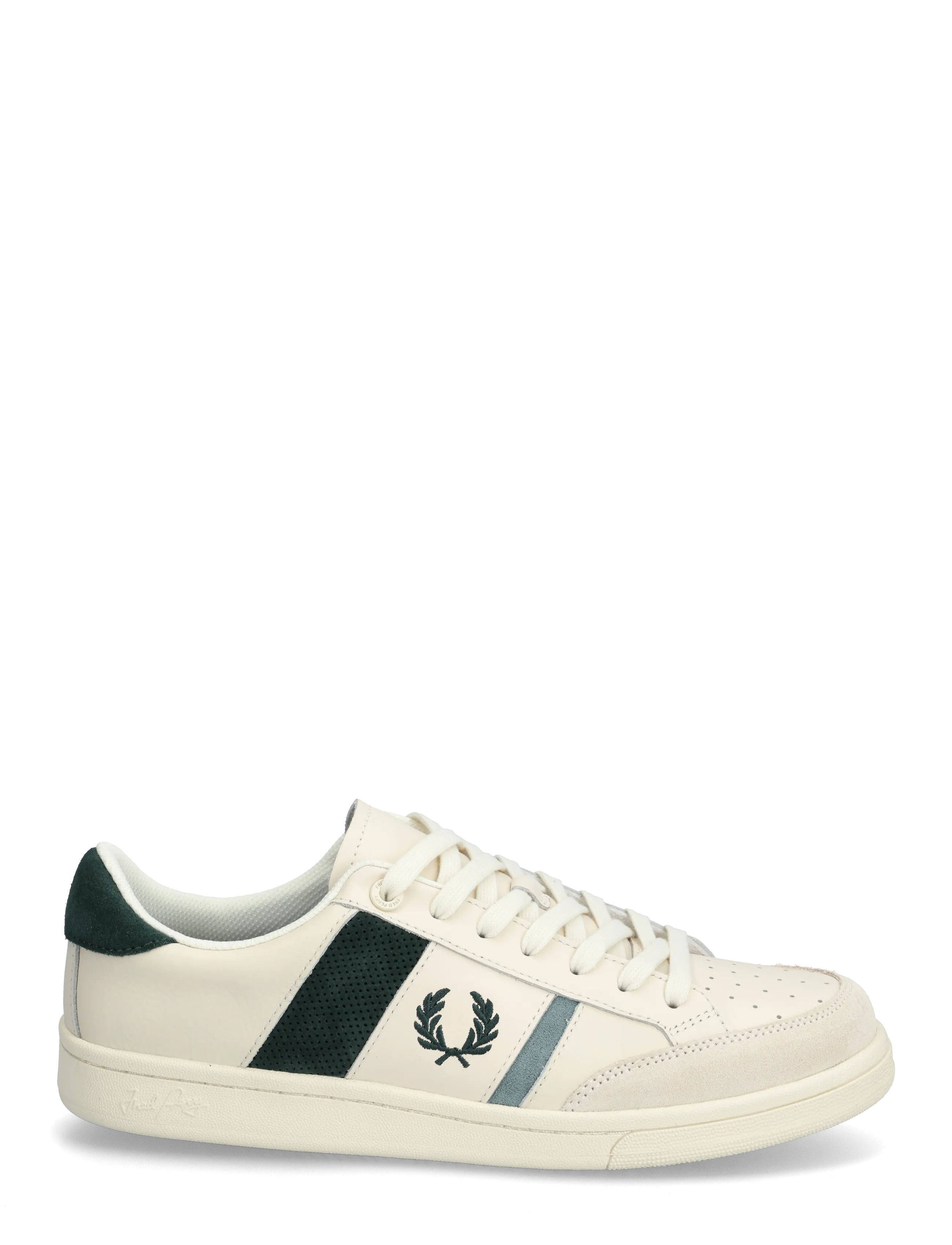 Fred Perry - B725 LEATHER/ SUEDE - låga sneakers - ecru - 1