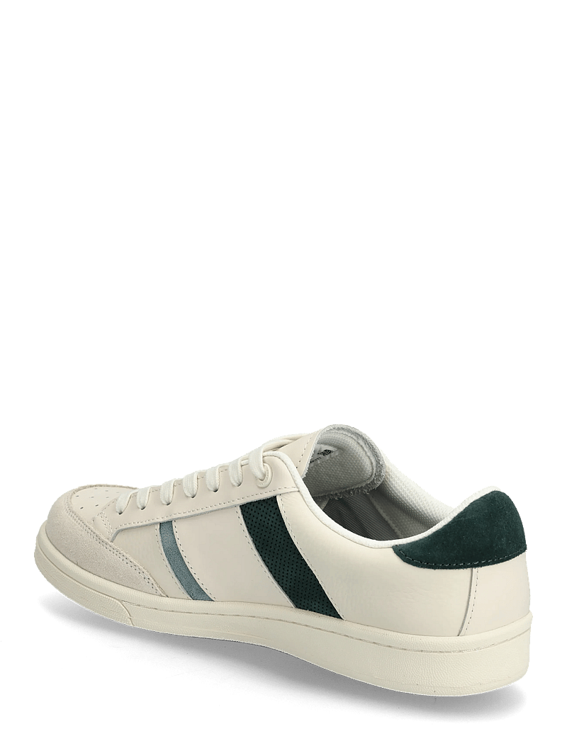 Fred Perry - B725 LEATHER/ SUEDE - niedriger schnitt - ecru - 2