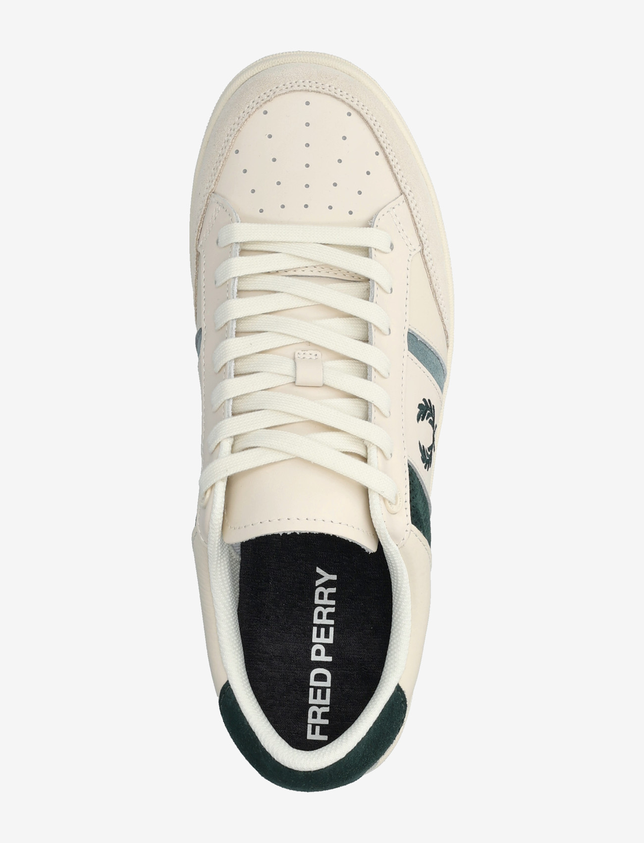 Fred Perry - B725 LEATHER/ SUEDE - low tops - ecru - 3