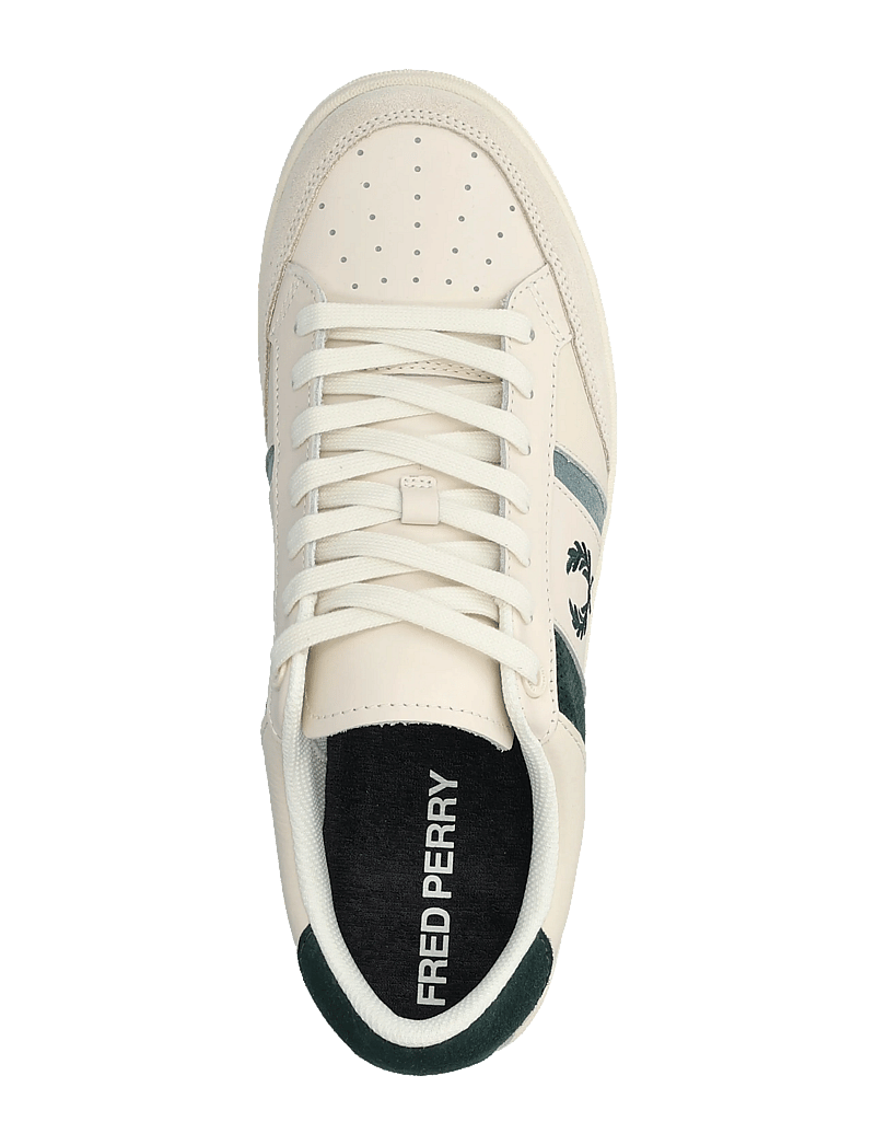 Fred Perry - B725 LEATHER/ SUEDE - niedriger schnitt - ecru - 3