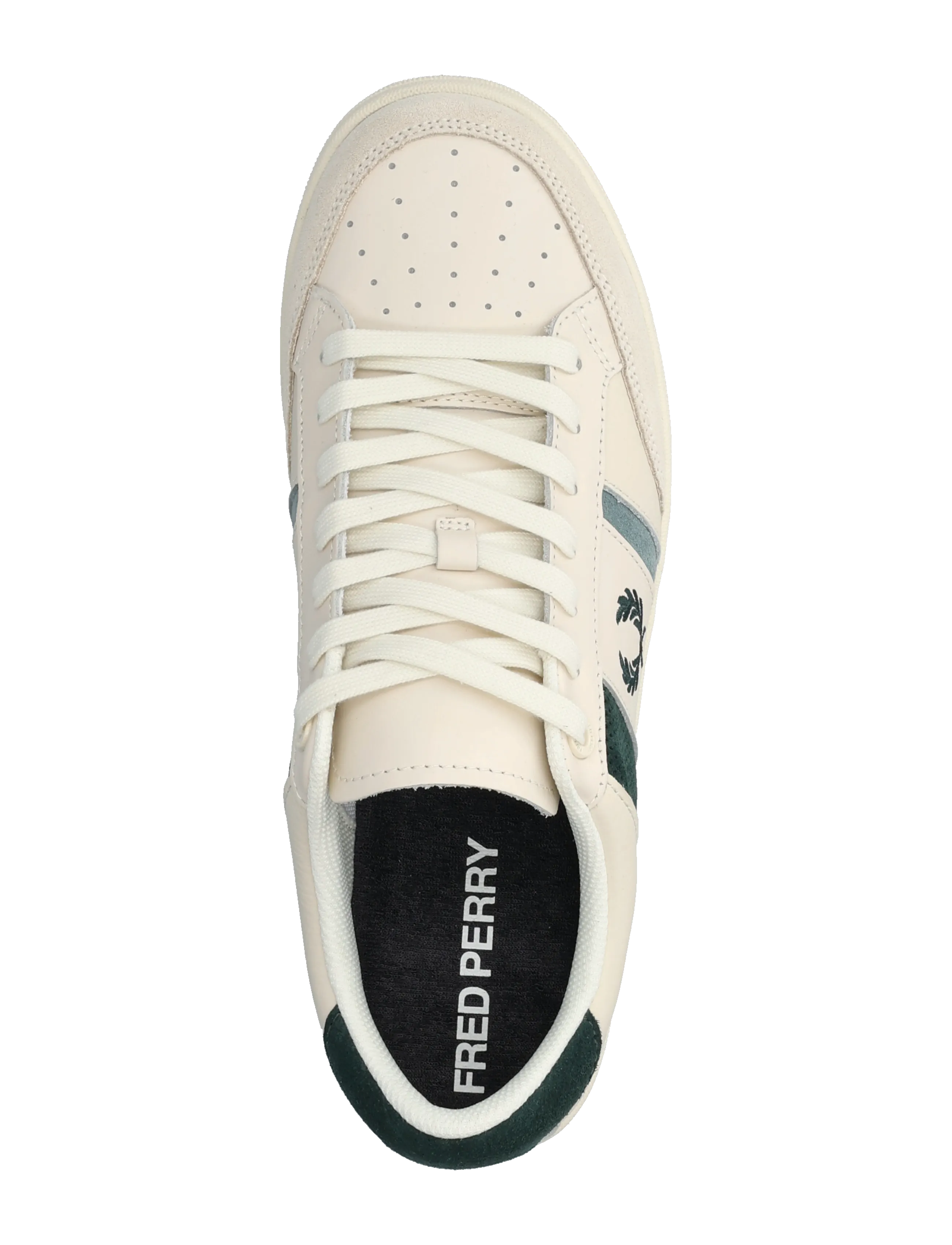Fred Perry - B725 LEATHER/ SUEDE - låga sneakers - ecru - 3