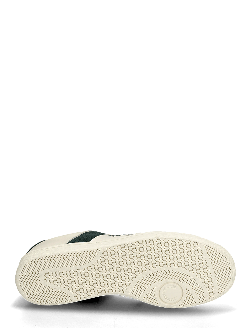 Fred Perry - B725 LEATHER/ SUEDE - niedriger schnitt - ecru - 4