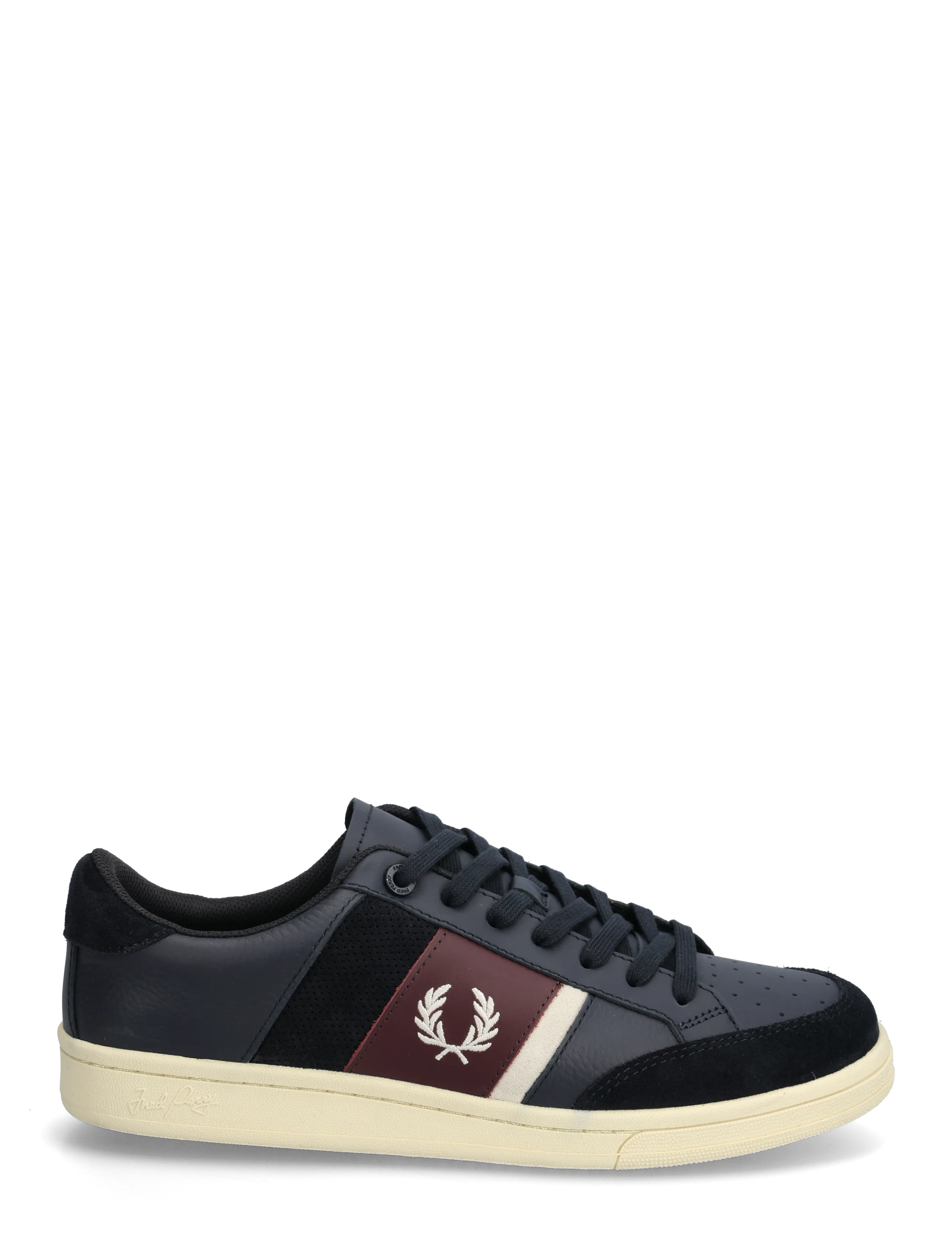 Fred Perry - B725 LEATHER/ SUEDE - madala säärega tossud - navy - 1
