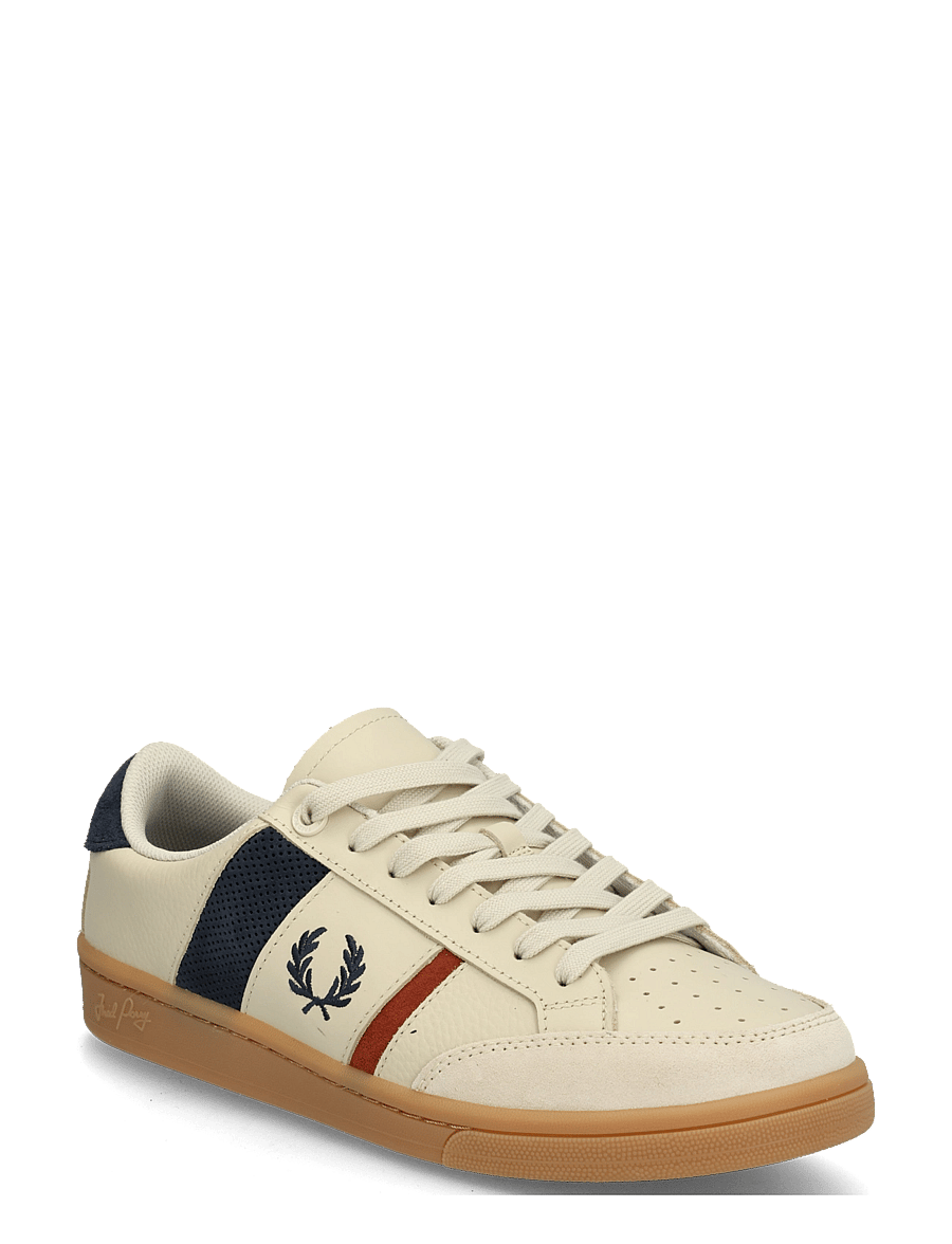 Fred Perry - B725 LEATHER/ SUEDE - låga sneakers - oatmeal - 0