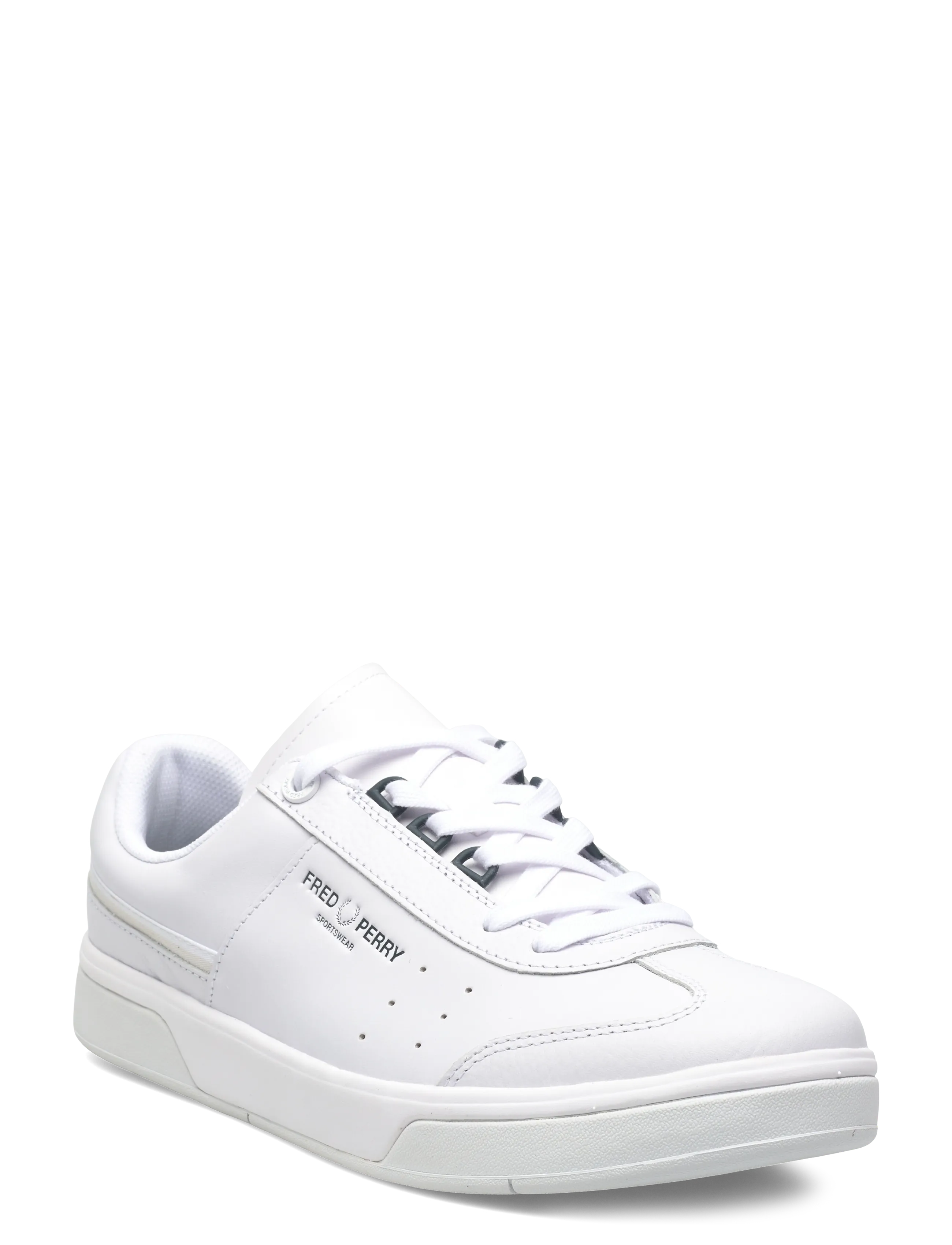 Fred Perry B302 LEATHER - Avalynė - WHITE / white