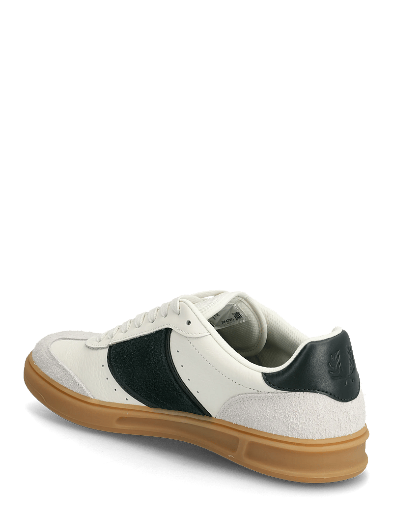 Fred Perry - B4 TEXTURED LTHR / SUEDE - niedriger schnitt - light ecru - 2