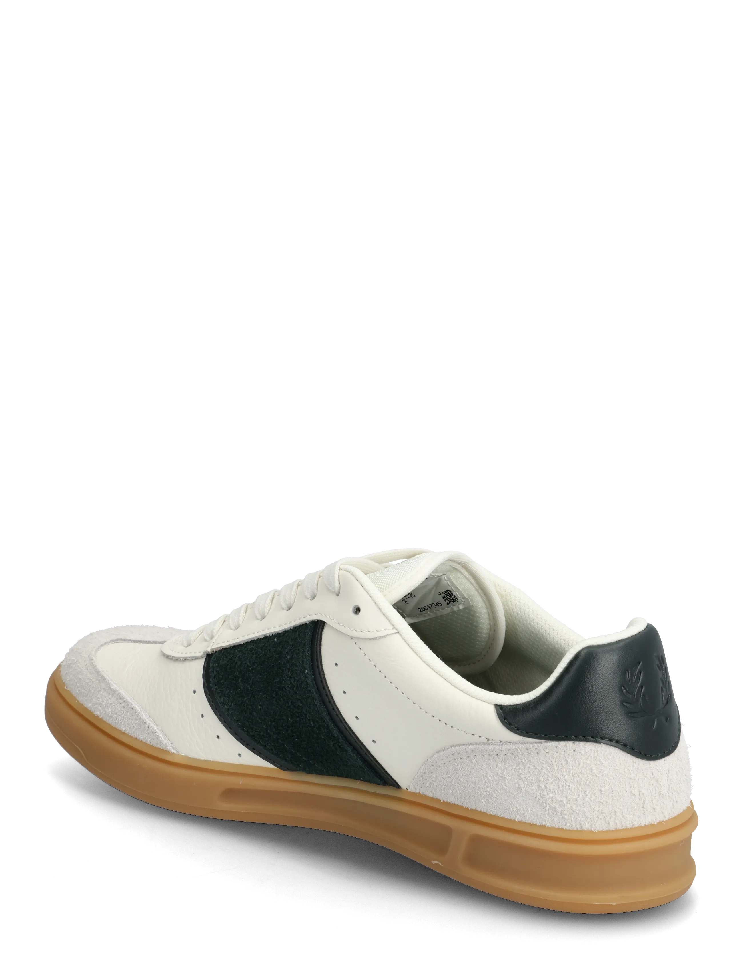 Fred Perry - B4 TEXTURED LTHR / SUEDE - madala säärega tossud - light ecru - 2
