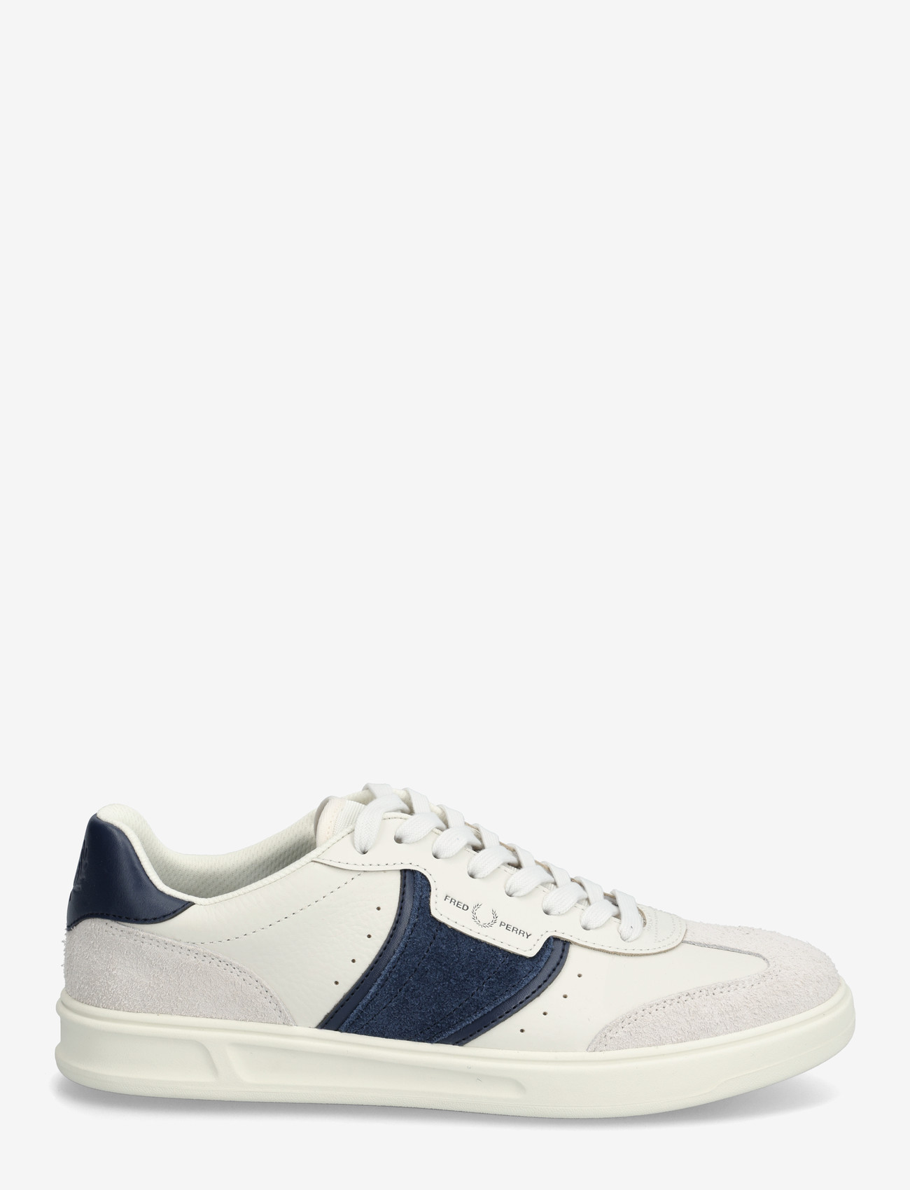 Fred Perry - B4 TEXTURED LTHR / SUEDE - niedriger schnitt - porcelain - 1