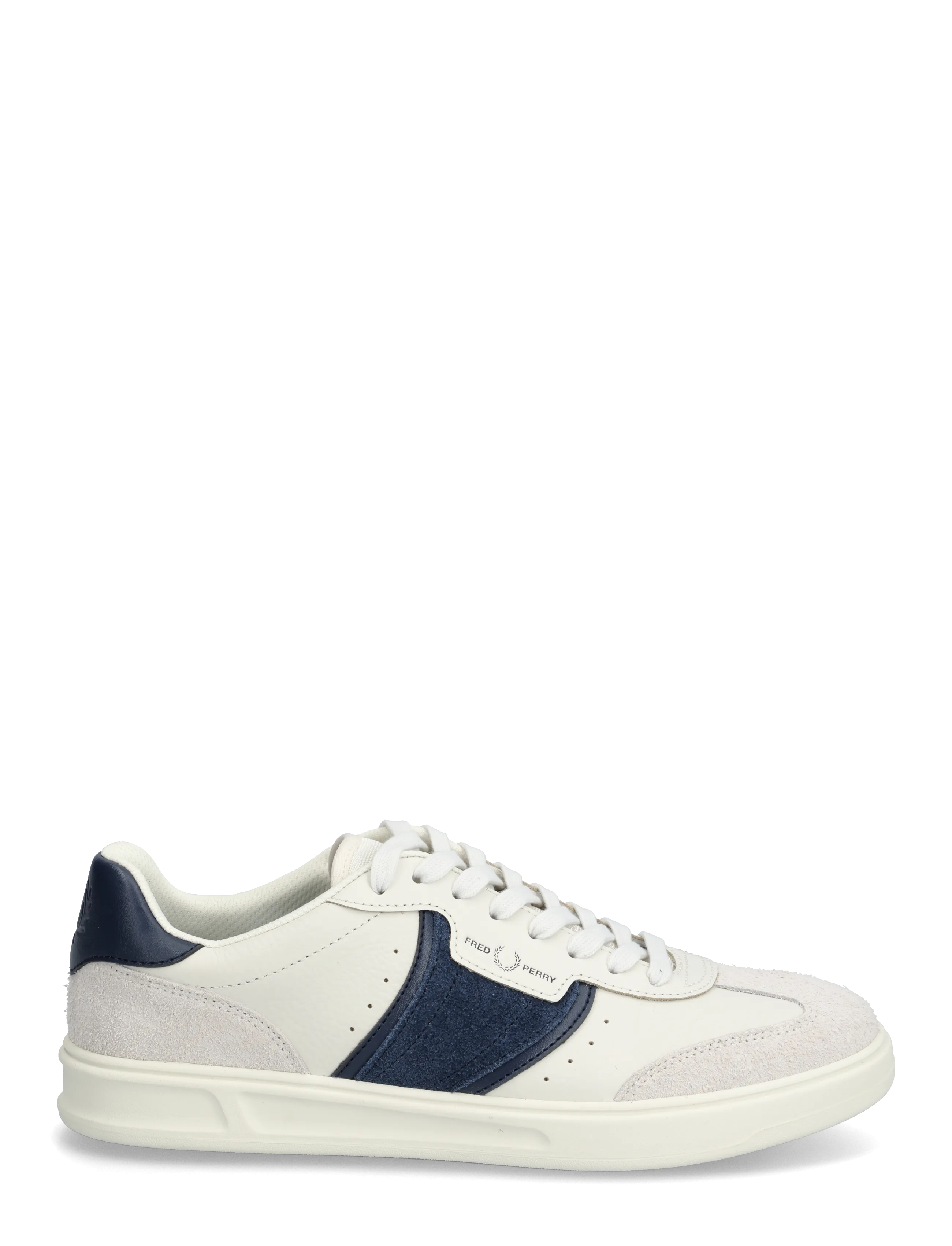 Fred Perry - B4 TEXTURED LTHR / SUEDE - niedriger schnitt - porcelain - 1