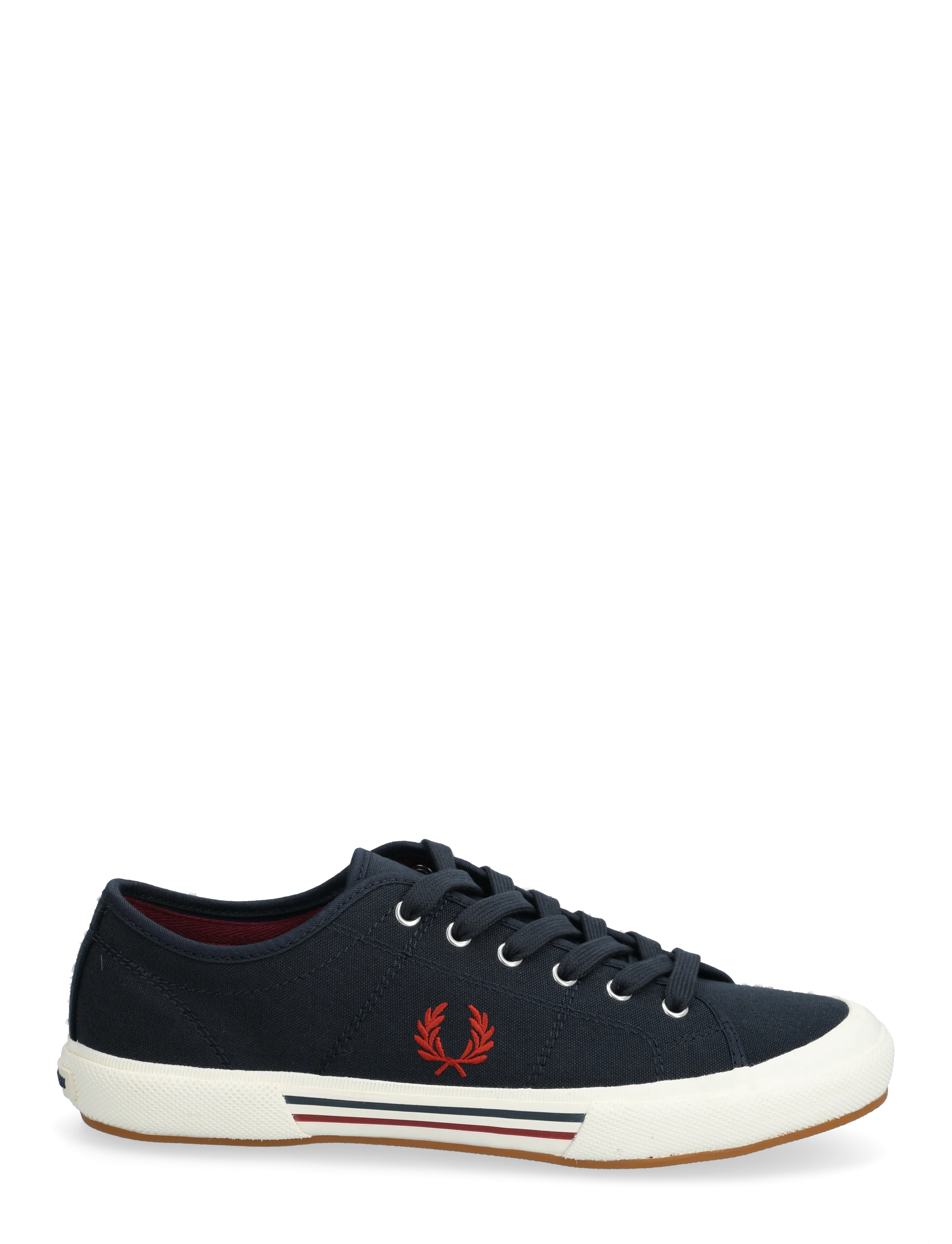 Fred Perry - B708 VINTAGE TENNIS CANVAS - niedriger schnitt - nvy/swht/bntred - 1