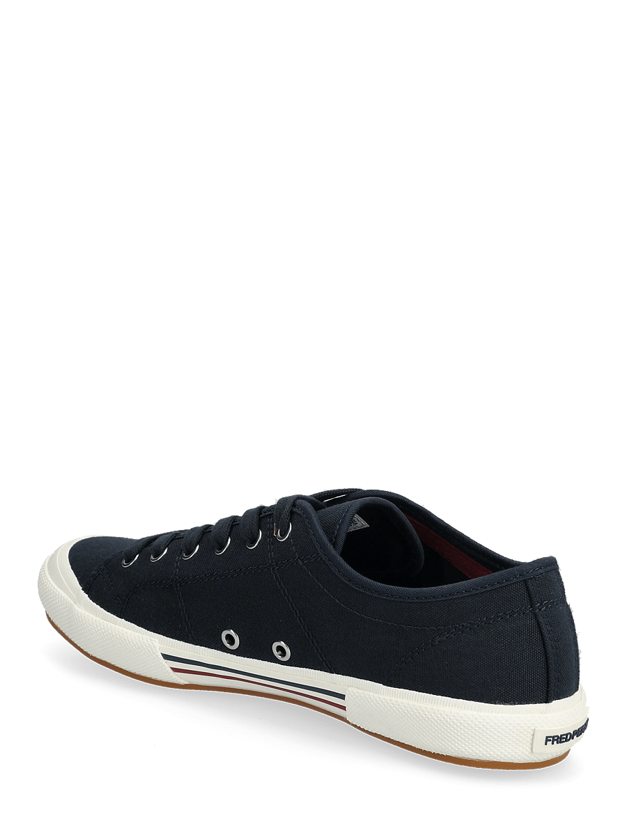 Fred Perry - B708 VINTAGE TENNIS CANVAS - low-top sneaker - nvy/swht/bntred - 2