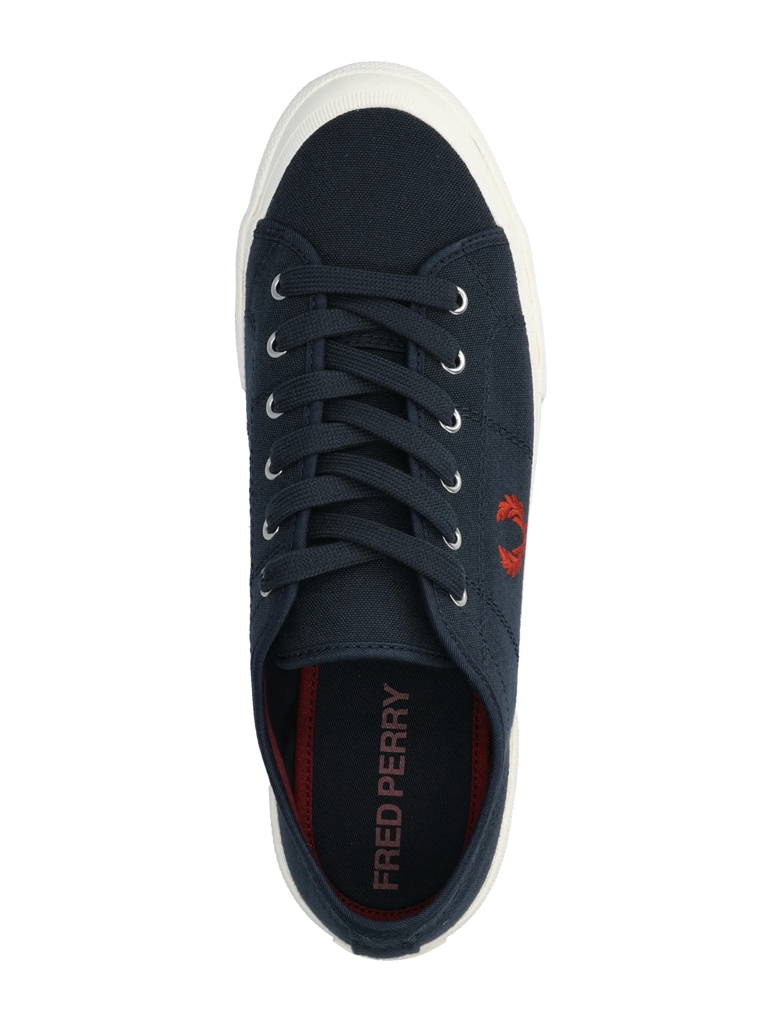 Fred Perry - B708 VINTAGE TENNIS CANVAS - niedriger schnitt - nvy/swht/bntred - 3