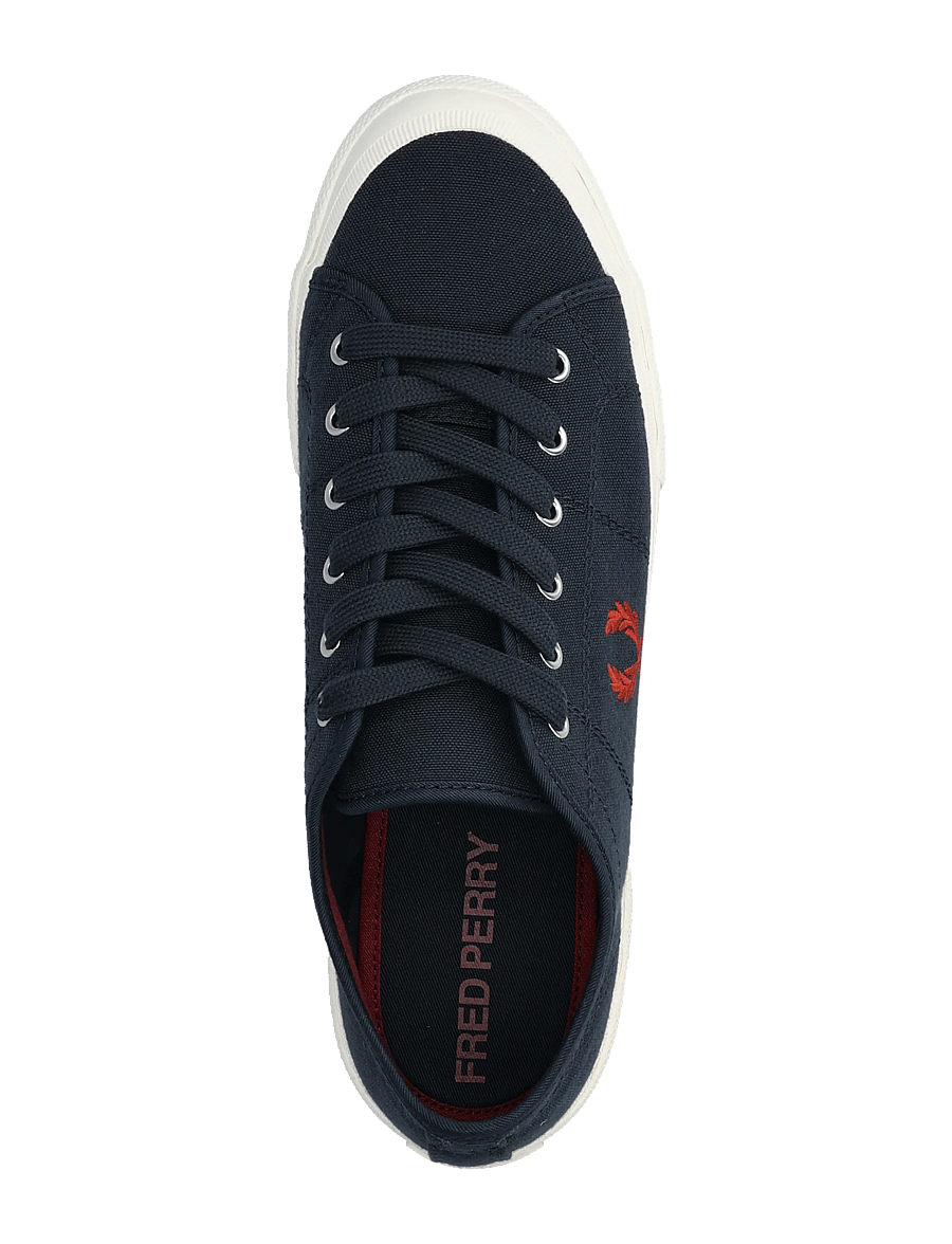 Fred Perry - B708 VINTAGE TENNIS CANVAS - low-top sneaker - nvy/swht/bntred - 3