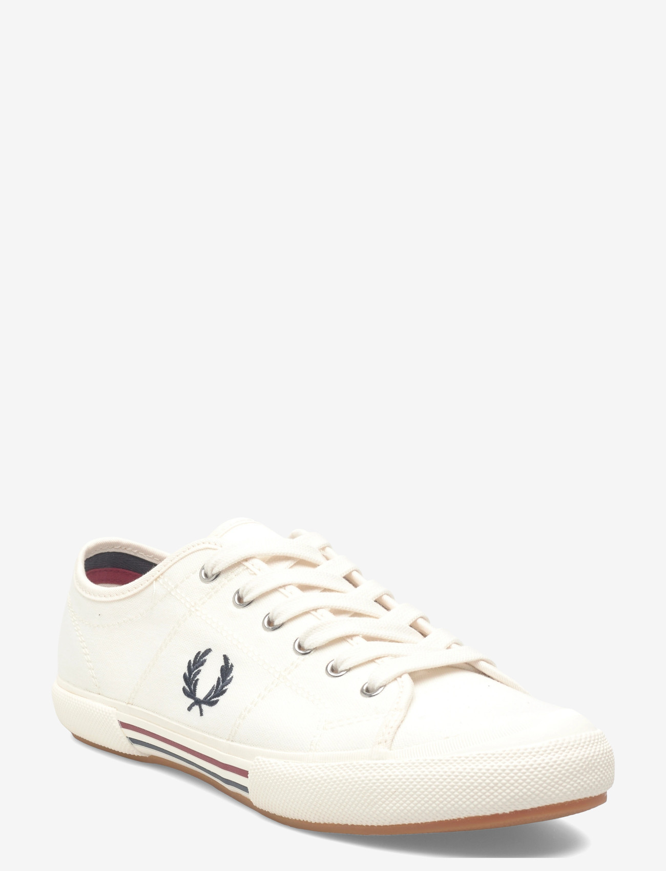 Fred Perry - B708 VINTAGE TENNIS CANVAS - niedriger schnitt - snwht/bred/nvy - 0
