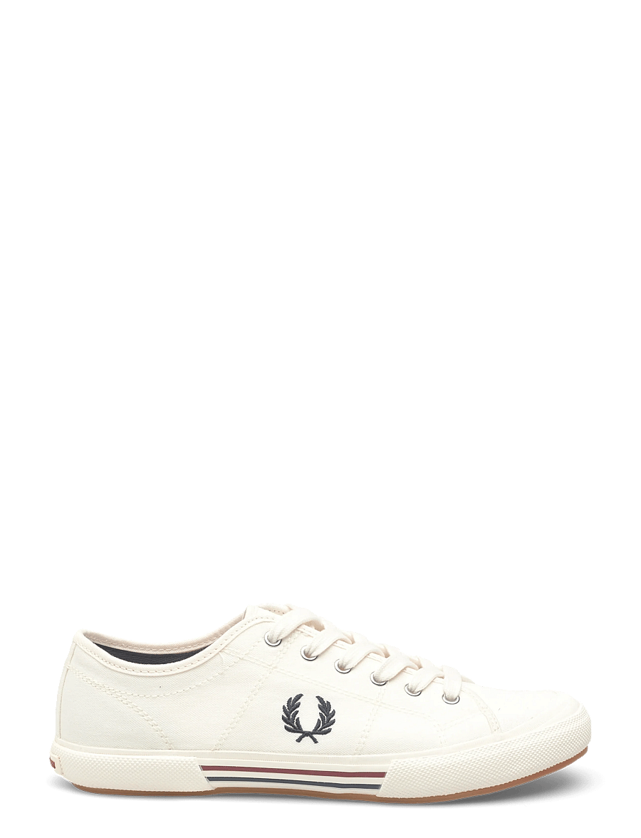 Fred Perry - B708 VINTAGE TENNIS CANVAS - låga sneakers - snwht/bred/nvy - 1