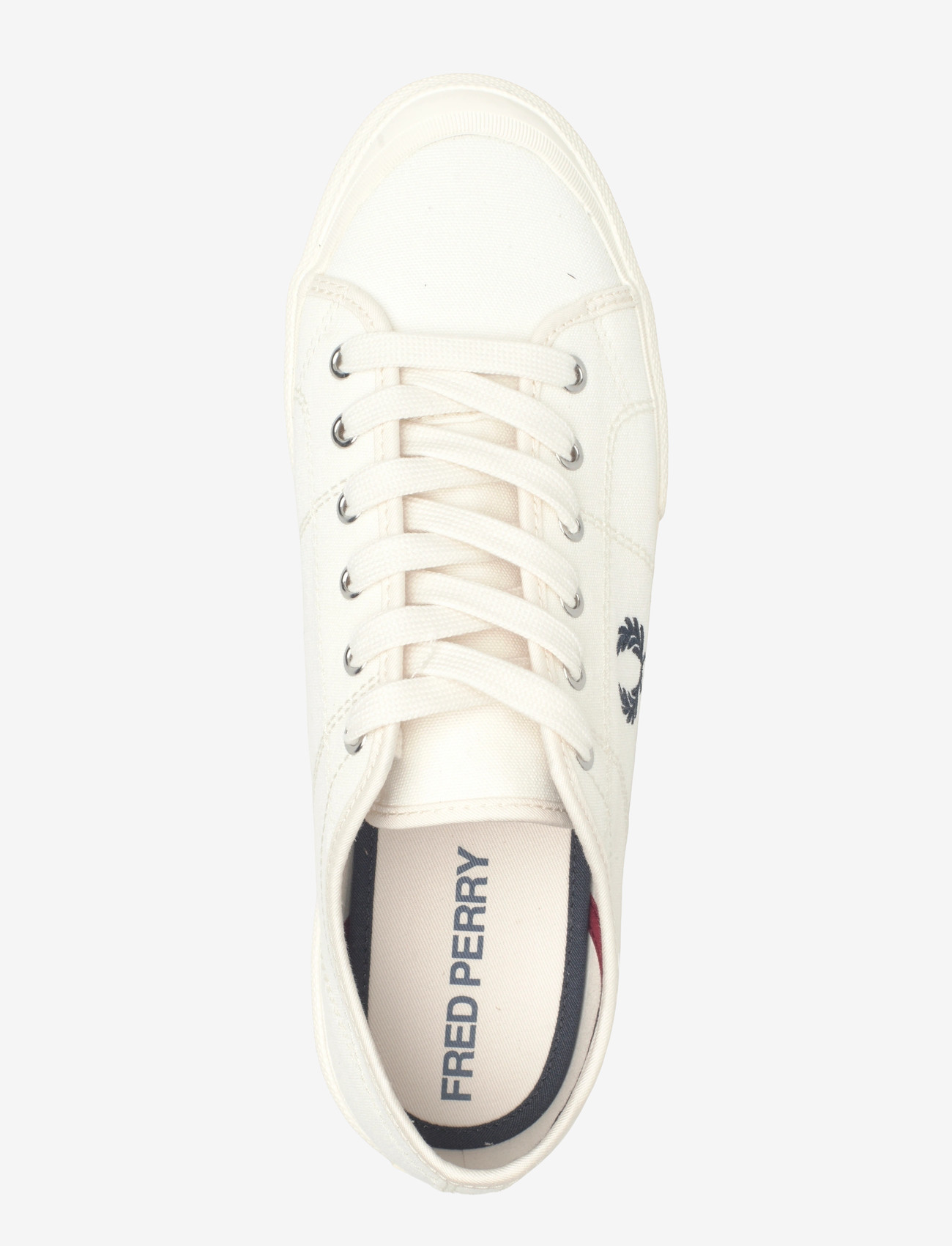 Fred Perry - B708 VINTAGE TENNIS CANVAS - niedriger schnitt - snwht/bred/nvy - 3