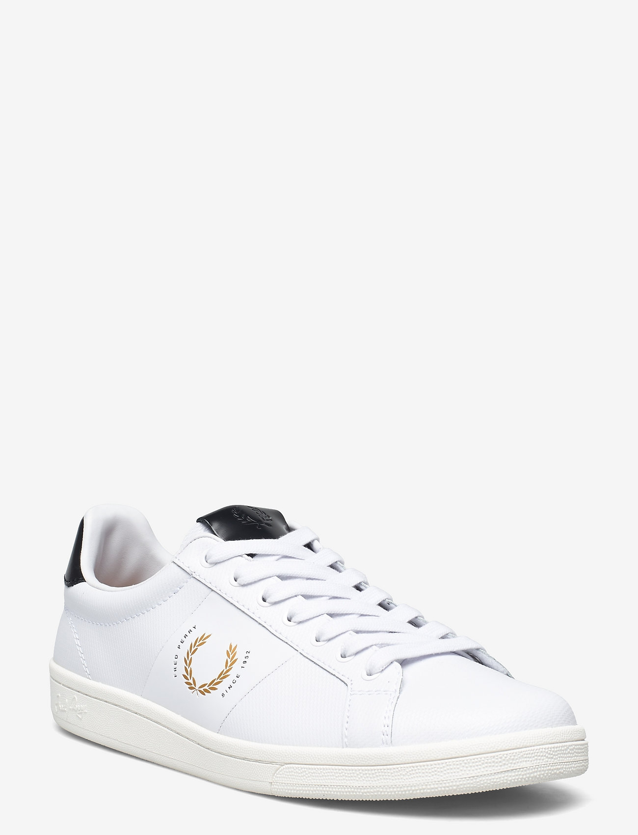 Fred Perry - B721 PIQUE LTHR/BRANDED - white - 0